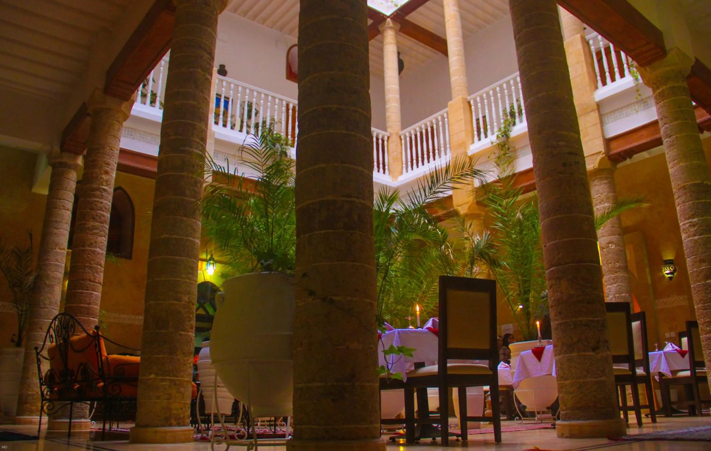 Seating area in Palais Des Remparts