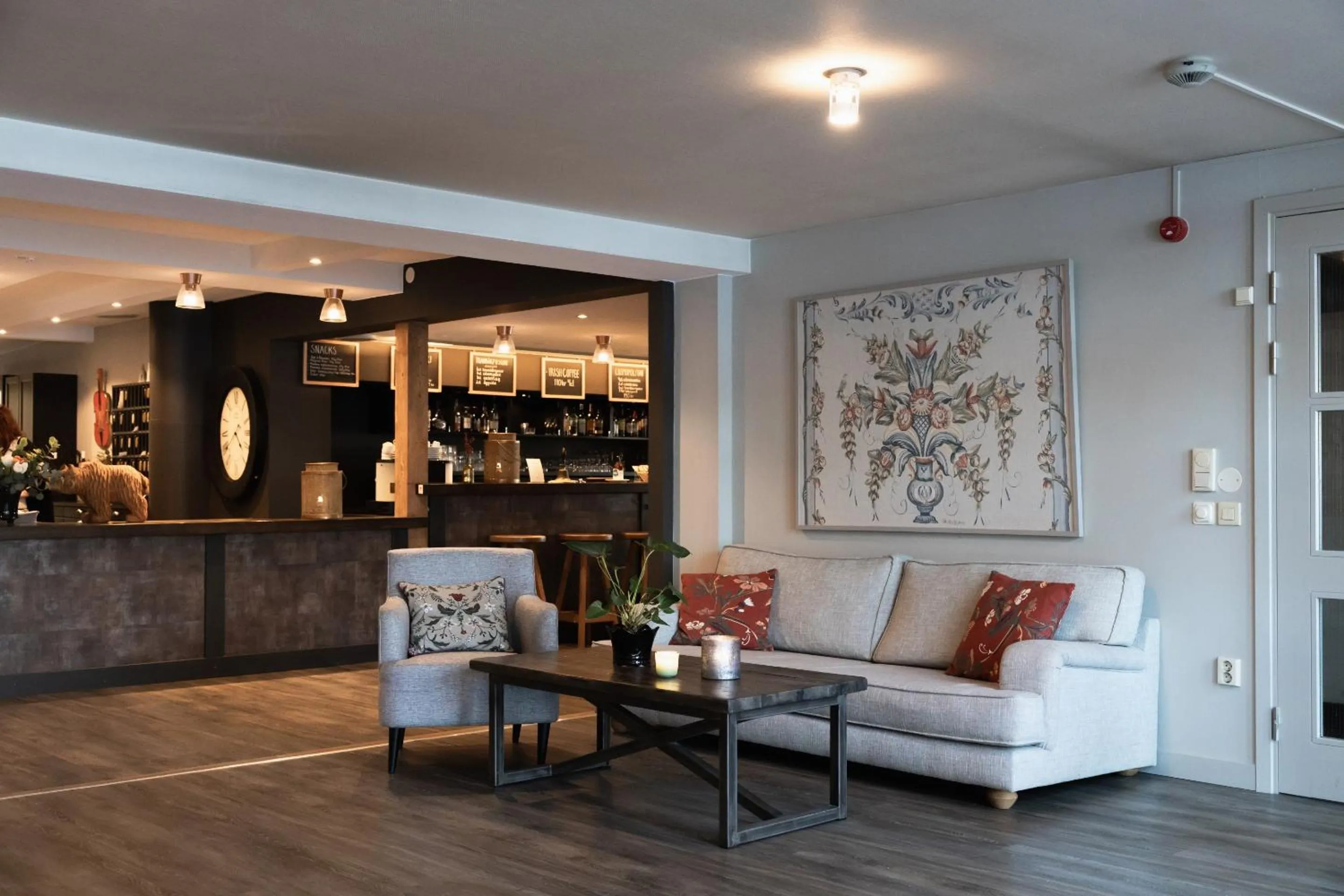 Lobby or reception in Hotell Gyllene Hornet