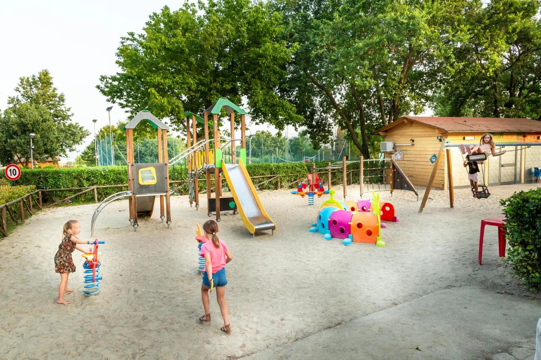 Children play ground in hu I Pini village