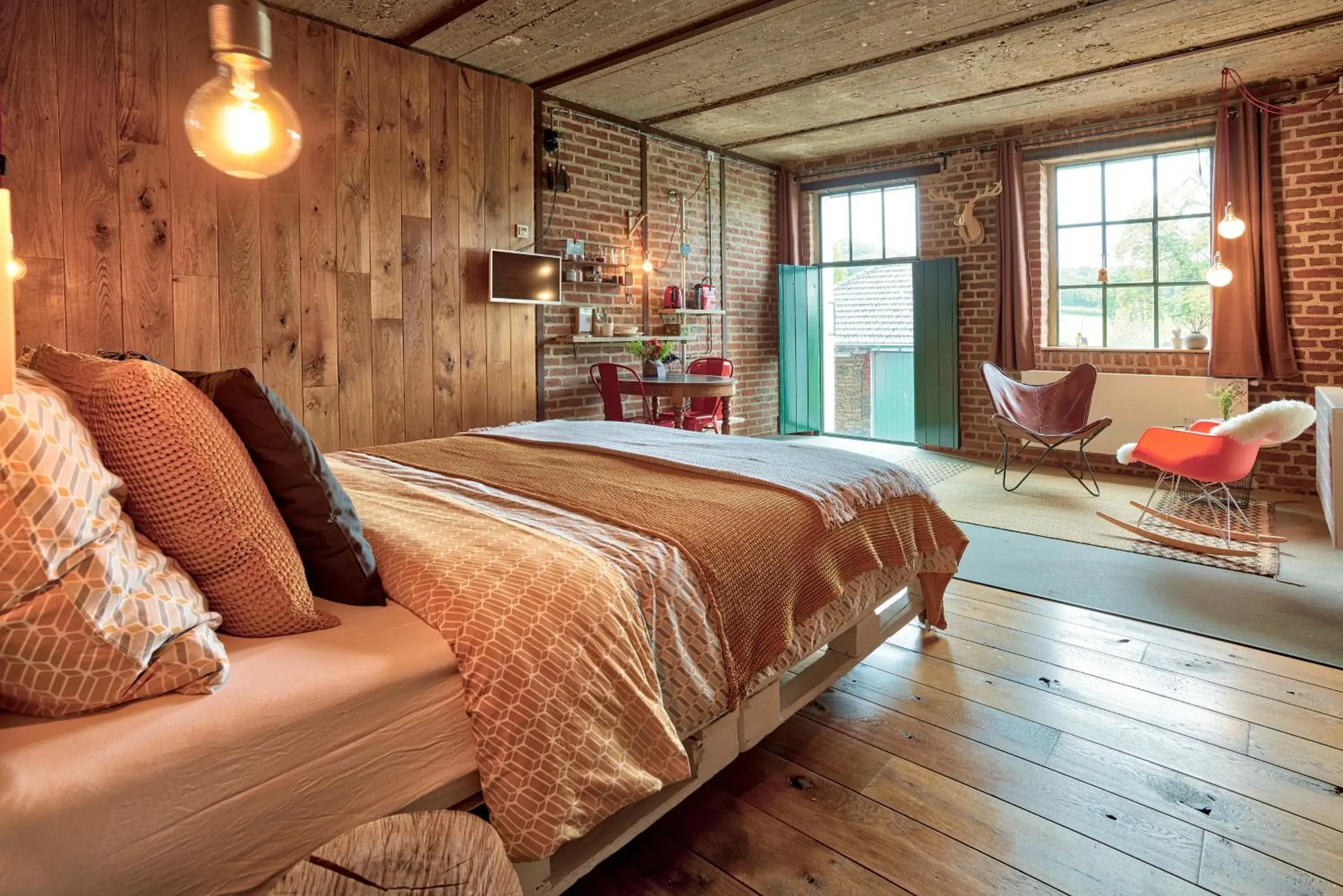 Double or Twin Room with View in B&B Bij Tante Toos Double or Twin Room with View in B&B Bij Tante Toos