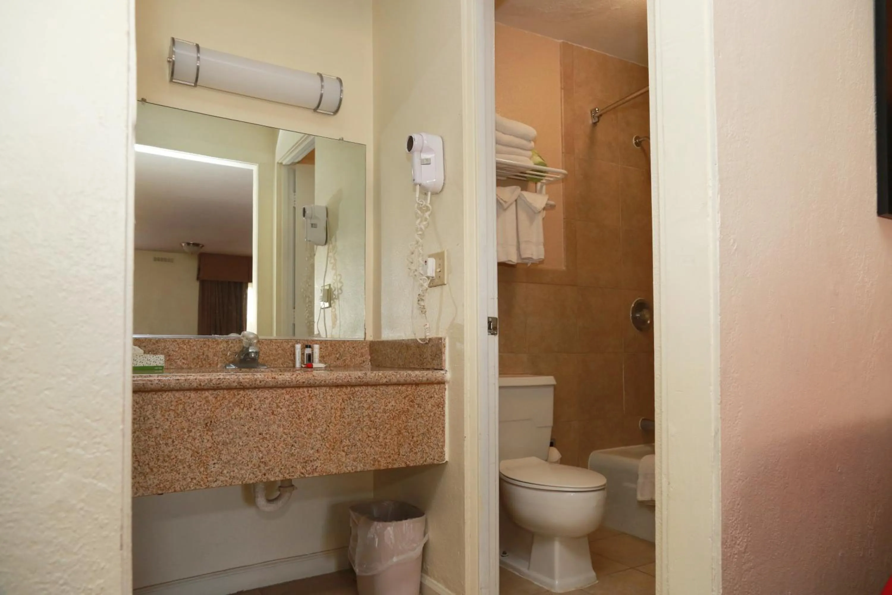 Shower in Ramada by Wyndham Fresno North