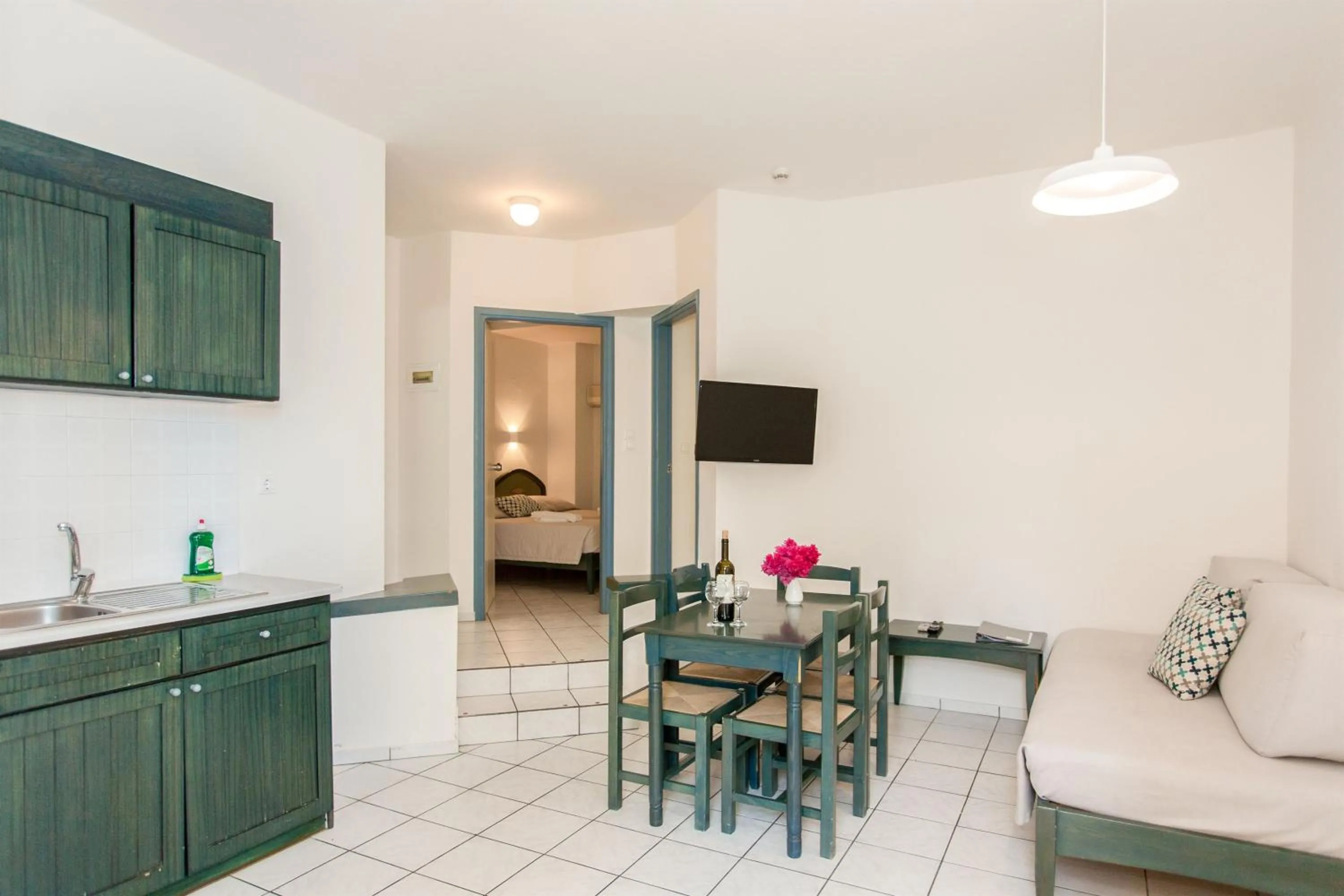 Kitchen or kitchenette in Melitti Hotel