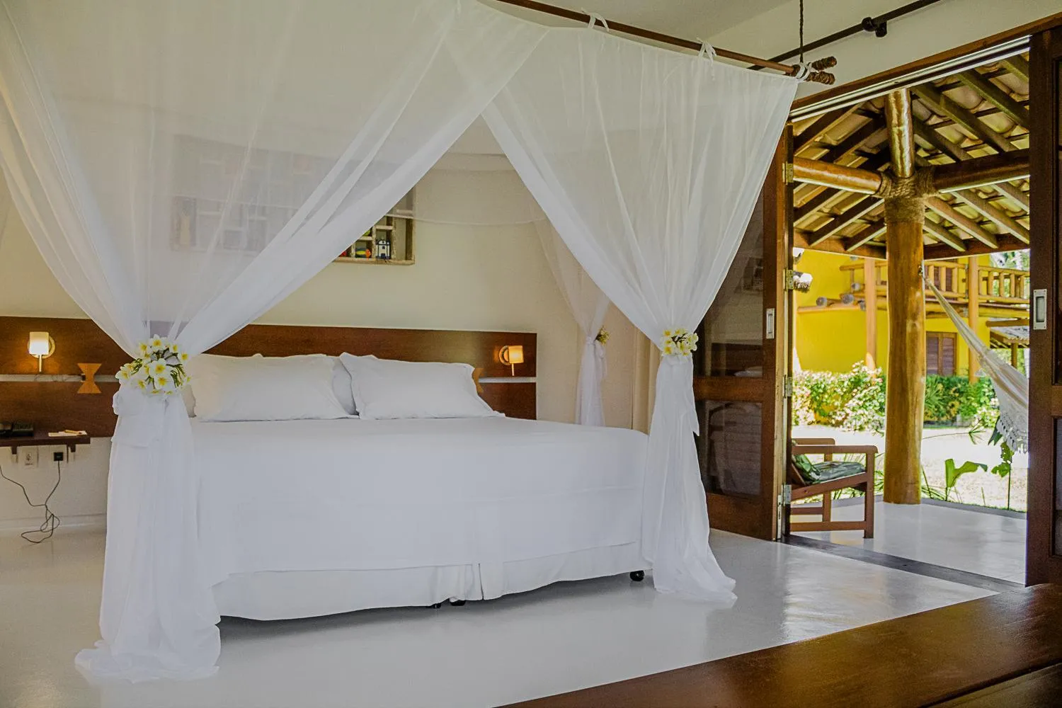 Bed in Villa dos Corais