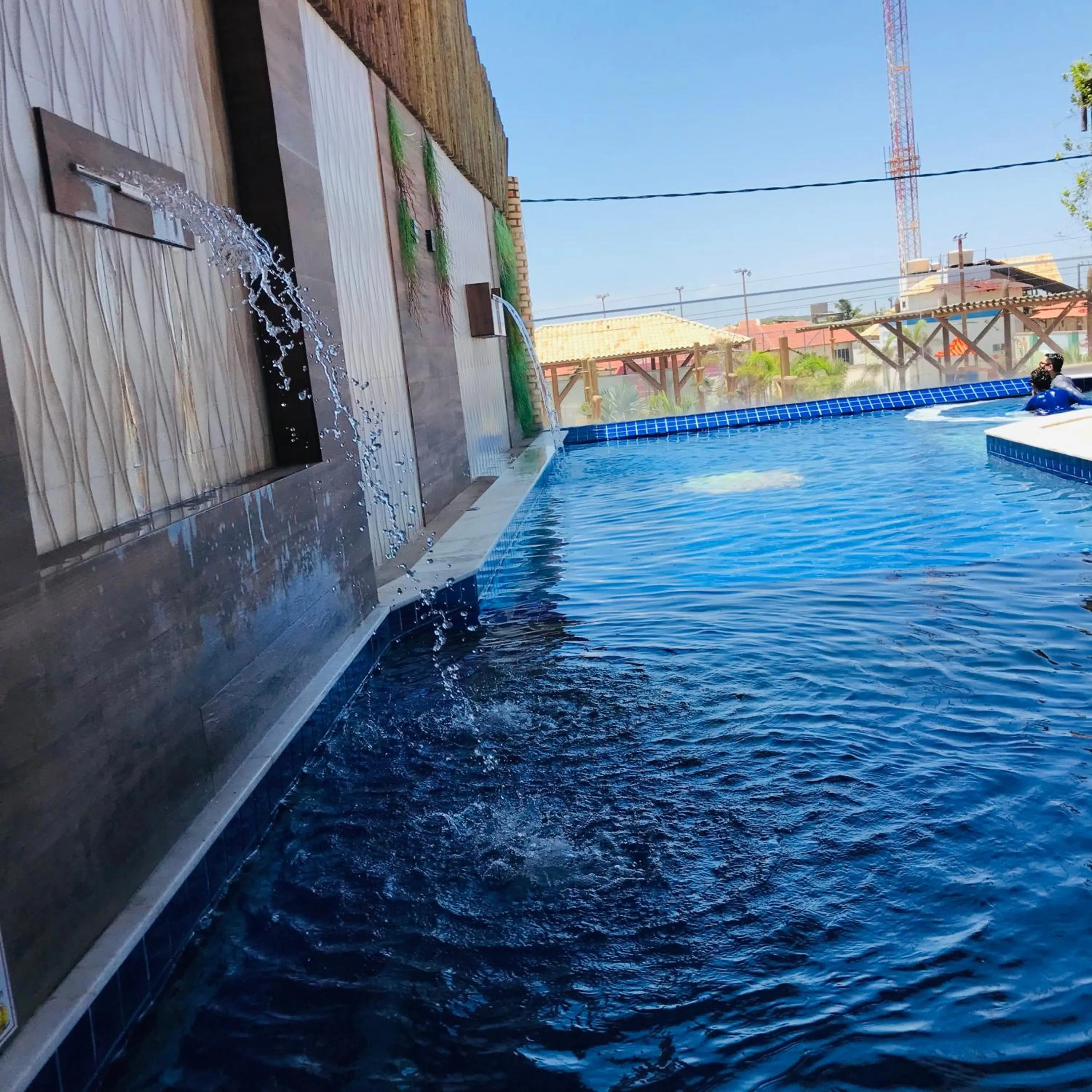 Pool view in Hotel Pousada Latitude
