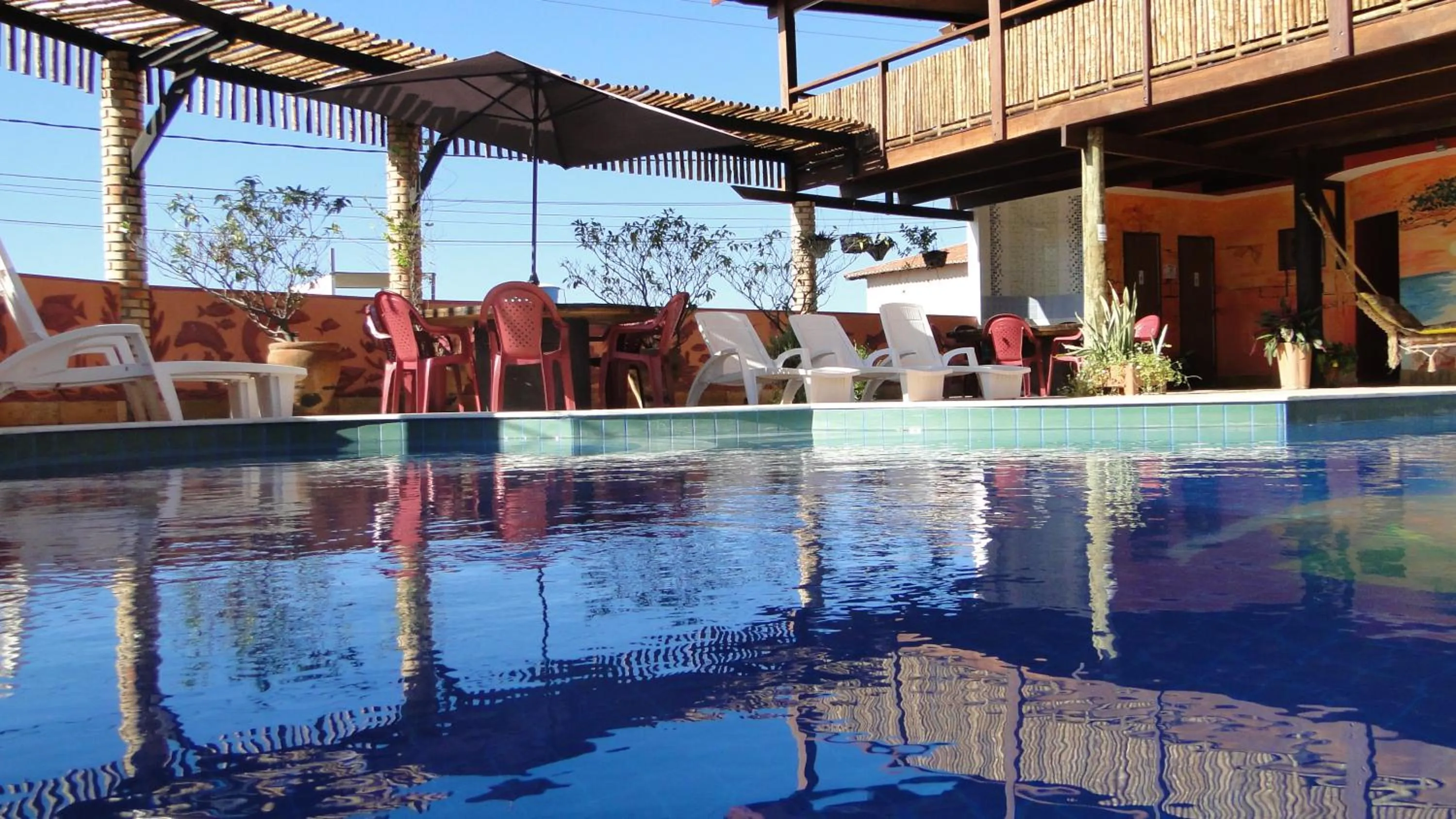 Pool view in Hotel Pousada Latitude