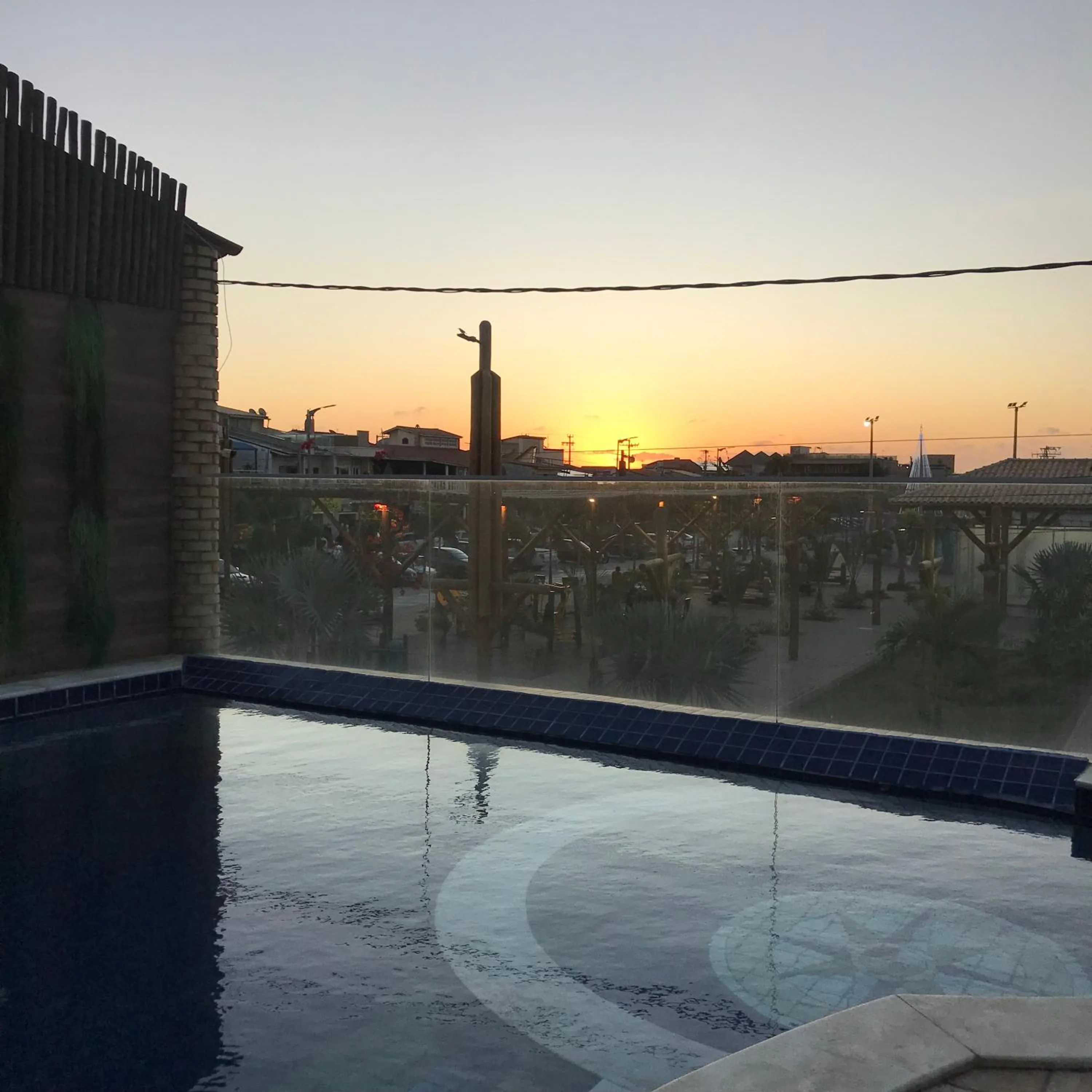 Pool view in Hotel Pousada Latitude