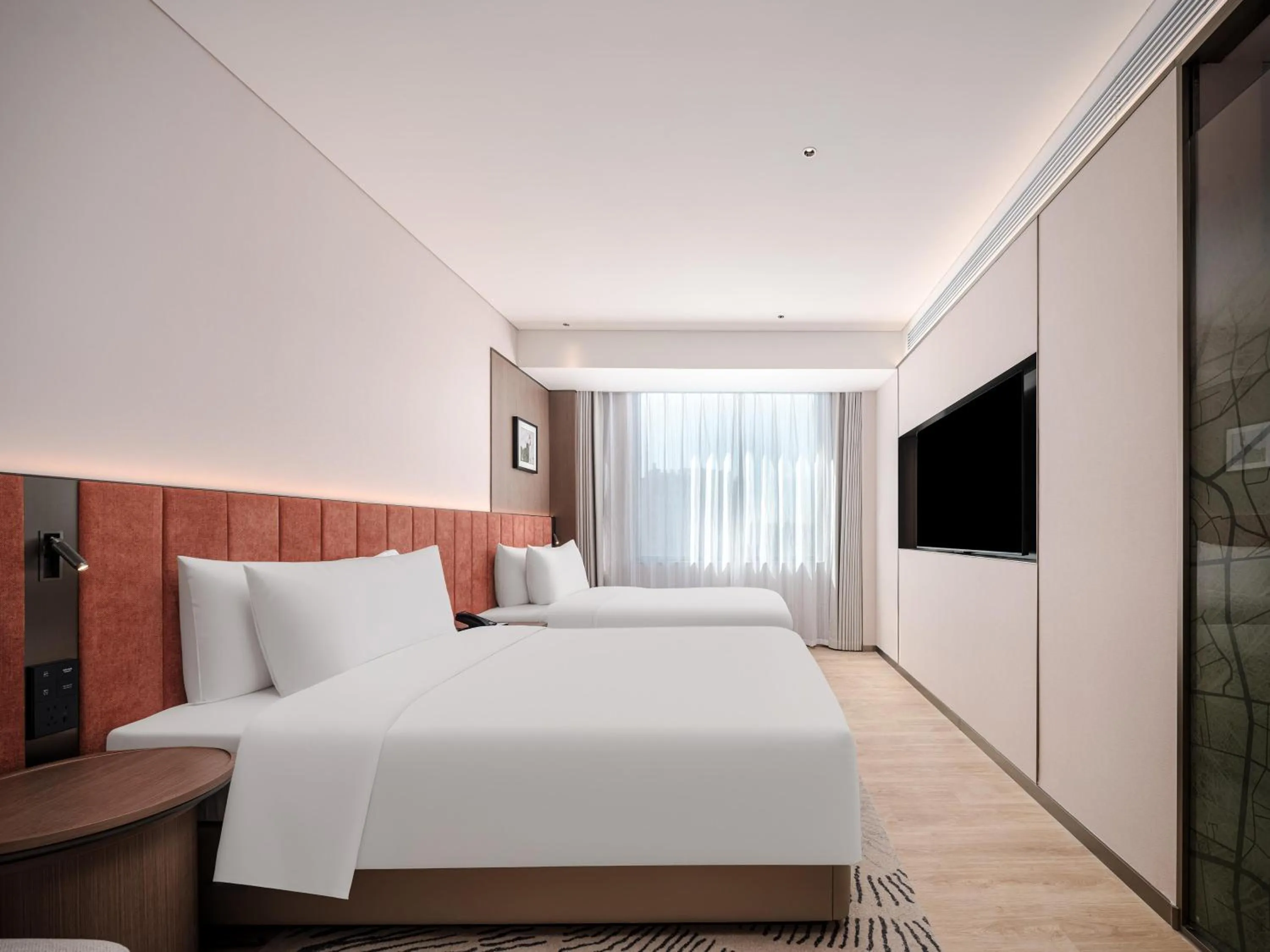 Bed in Hilton Garden Inn Shanghai Caohejing Hi-Tech Park