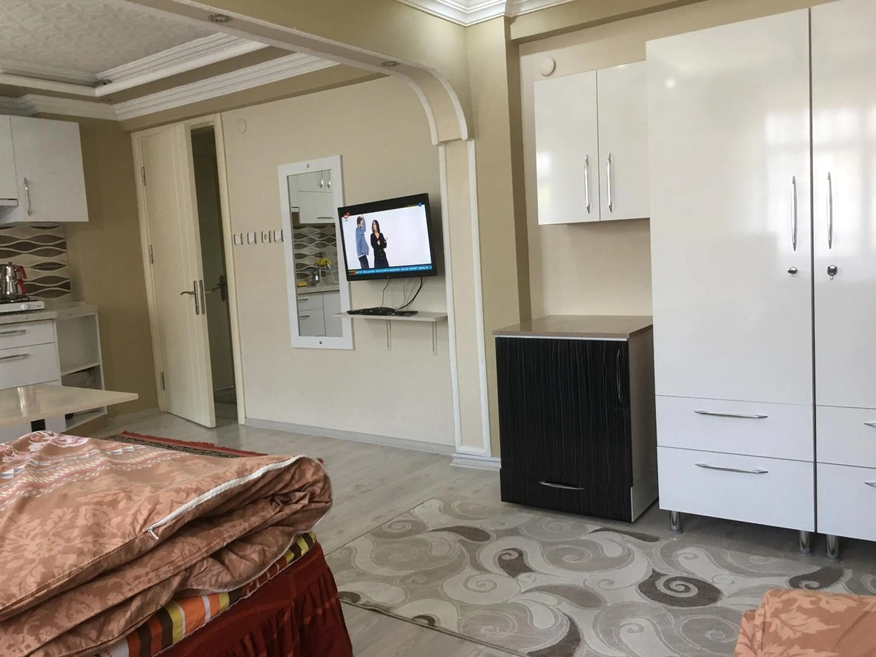 TV and multimedia, Bed in Bandirma Saglik Apart