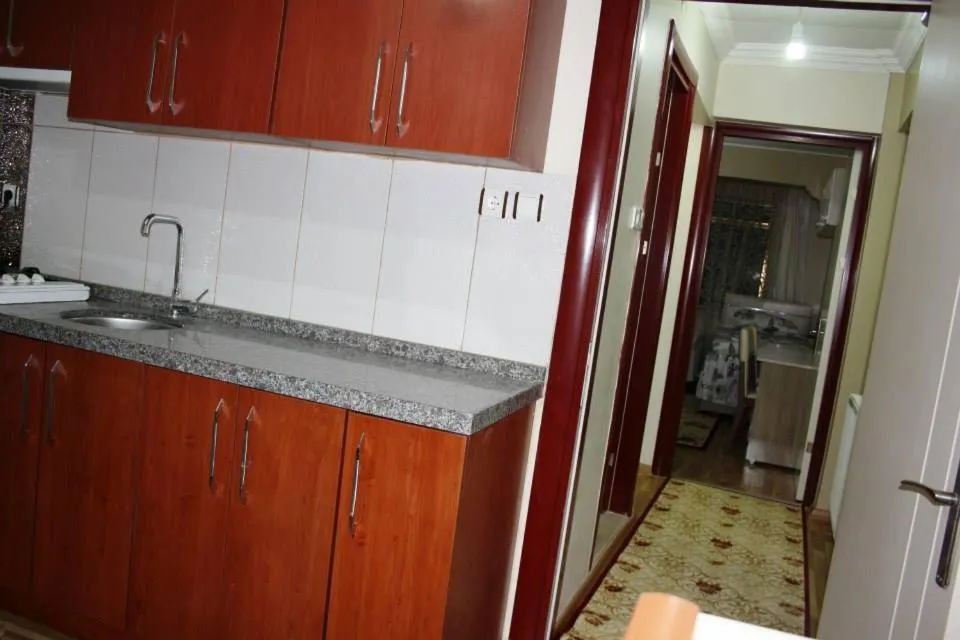 Kitchen or kitchenette in Bandirma Saglik Apart