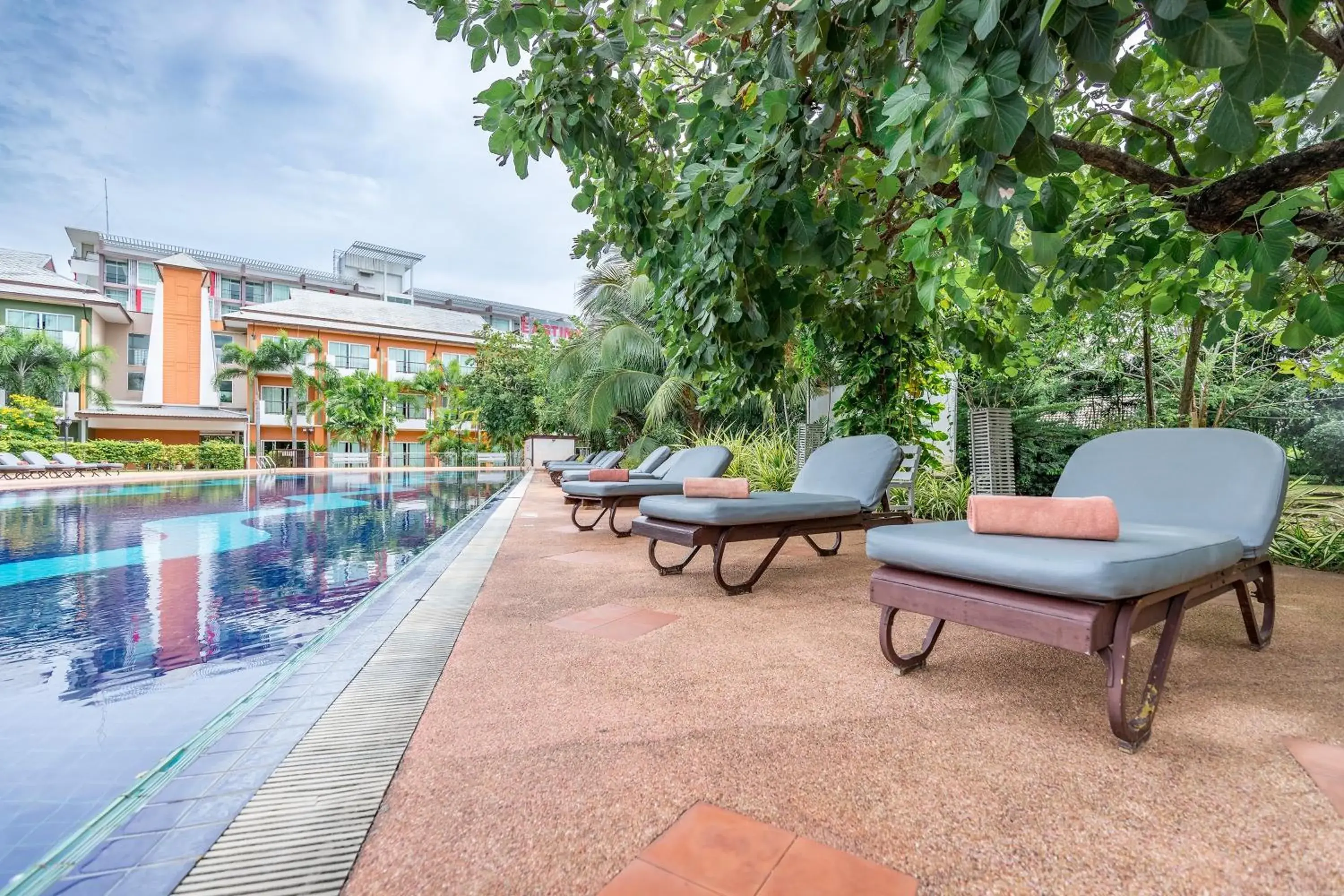 sunbed, Swimming Pool in Eastiny Resort & Spa