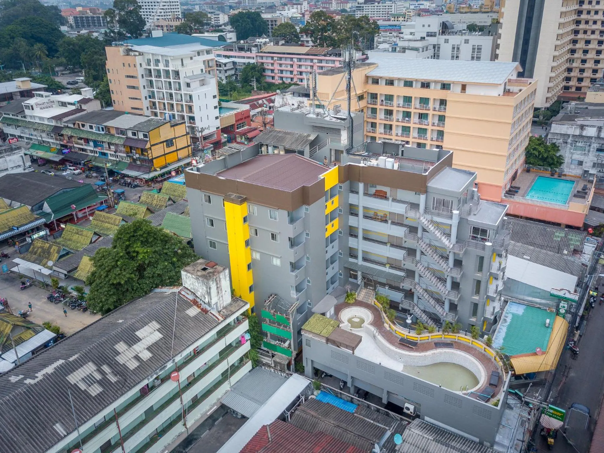 Bird's eye view in Eastiny Inn Hotel