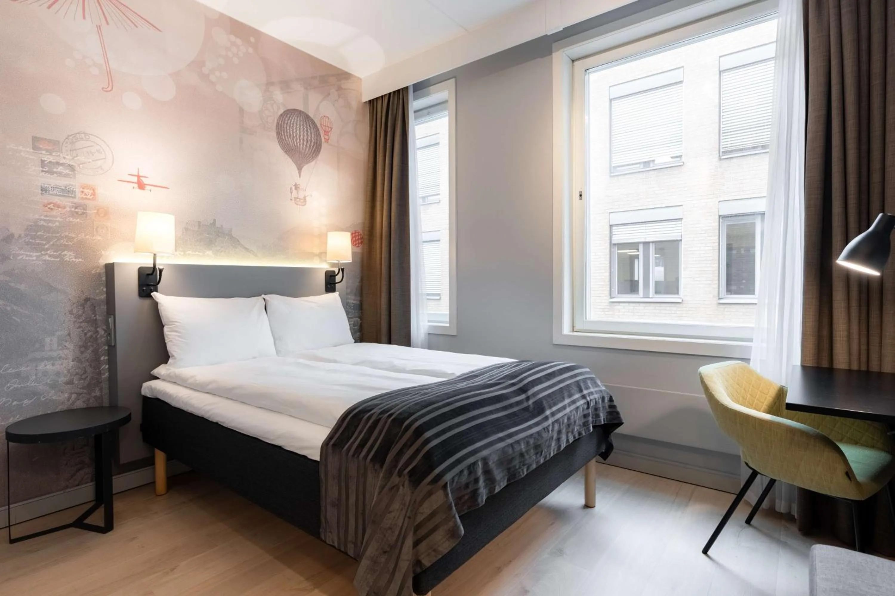 Bedroom, Bed in Scandic Byporten