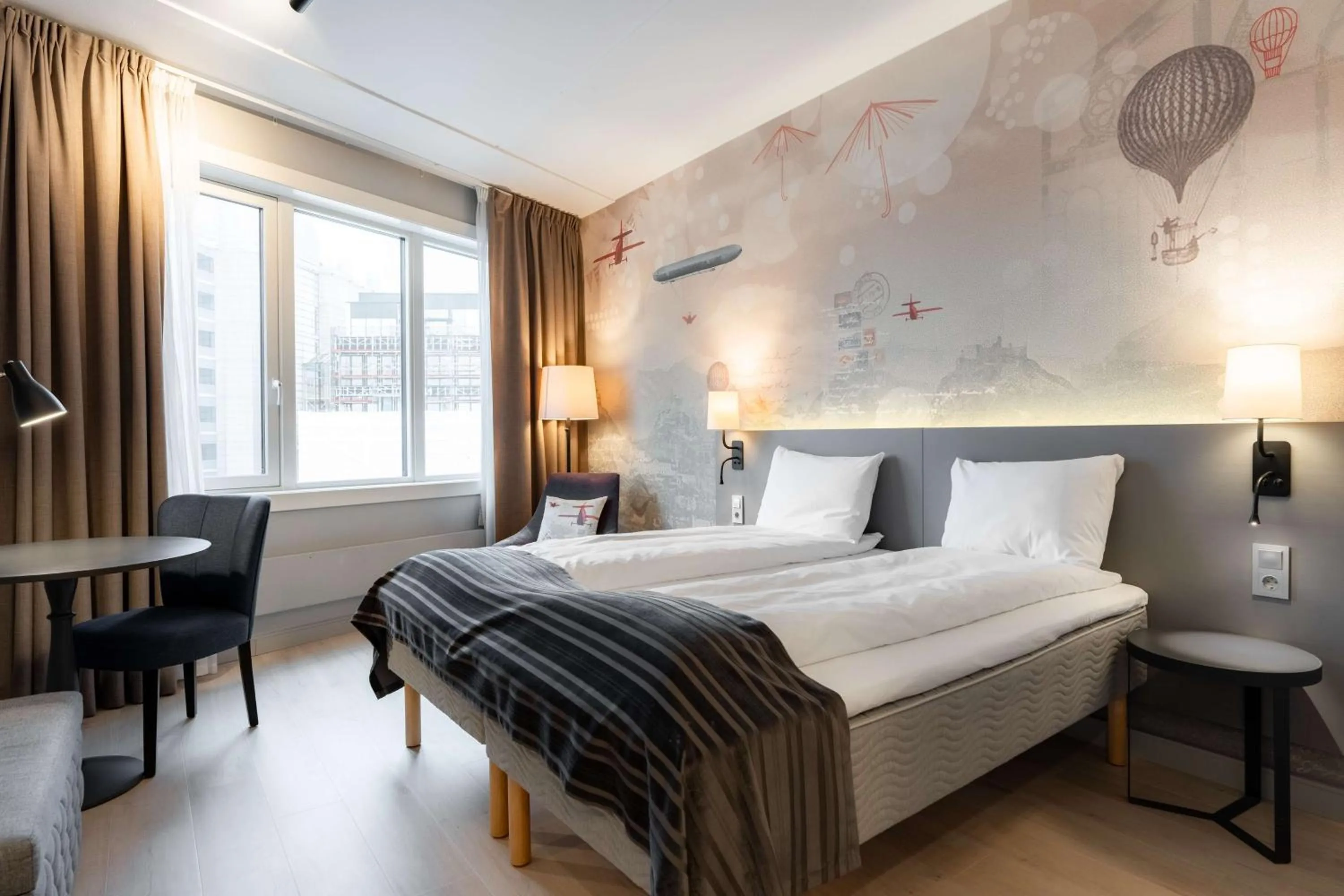 Bedroom, Bed in Scandic Byporten