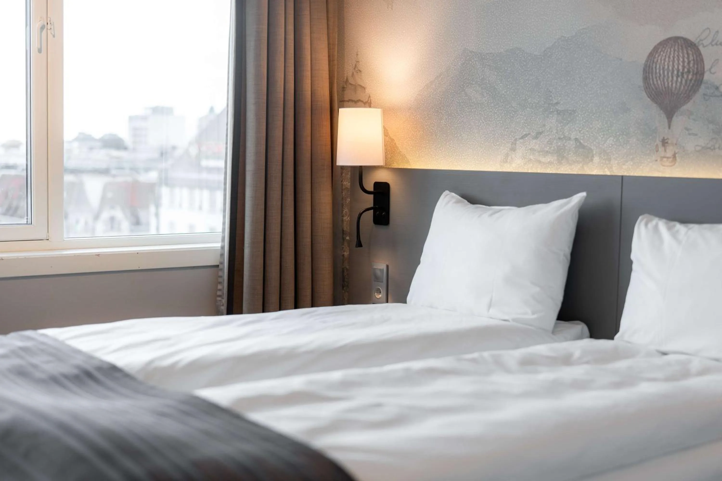 Bedroom, Bed in Scandic Byporten