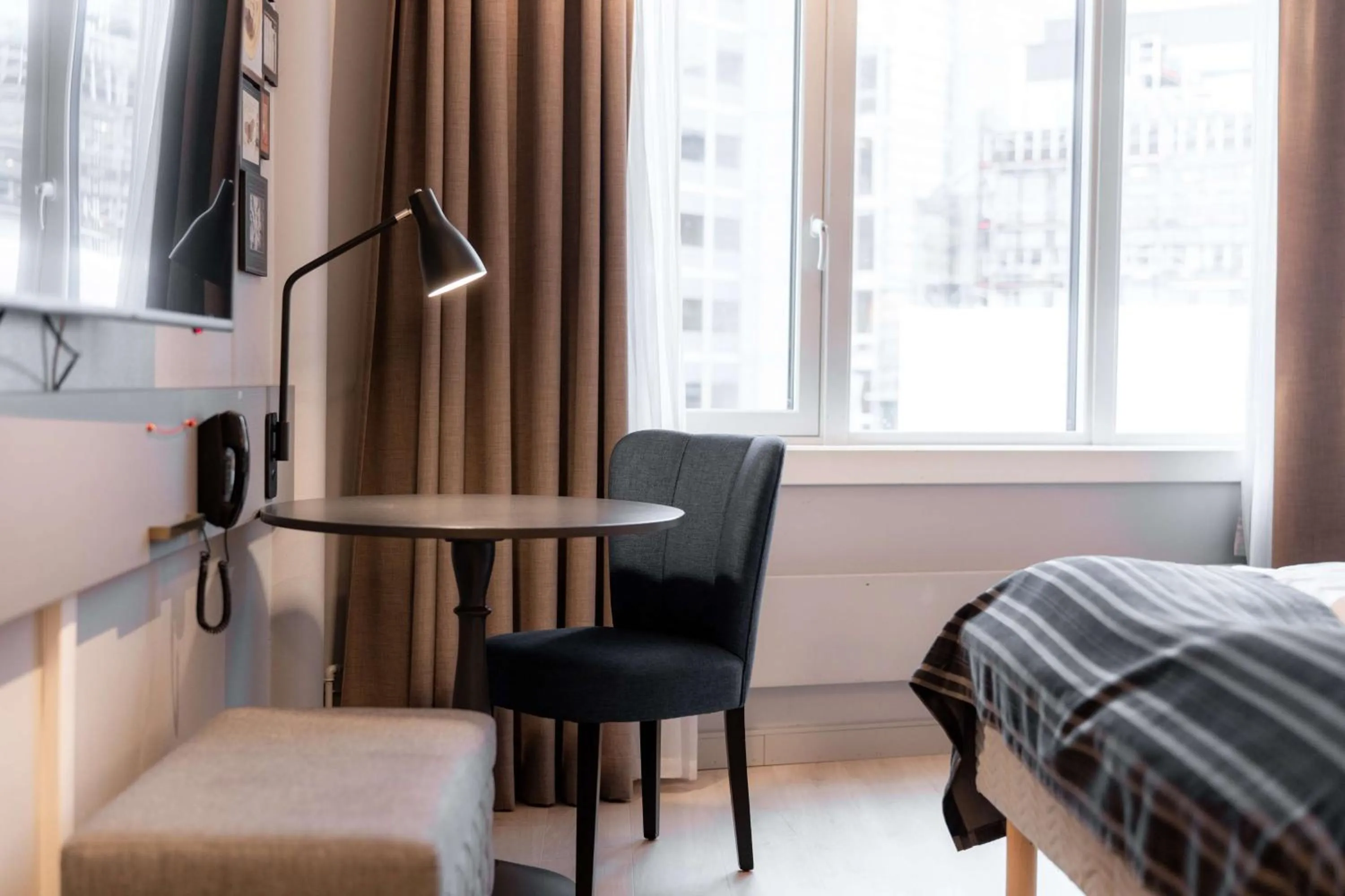 Bedroom, Bed in Scandic Byporten