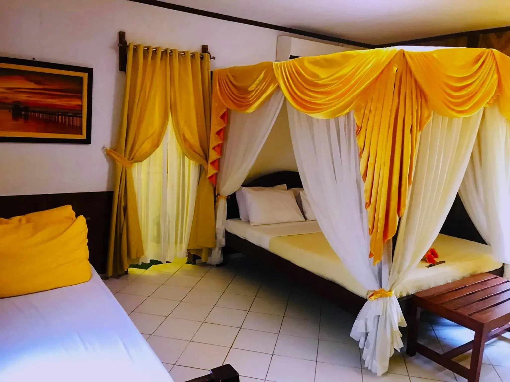 Bed in Hof Gorei Beach Resort Davao Bed in Hof Gorei Beach Resort Davao