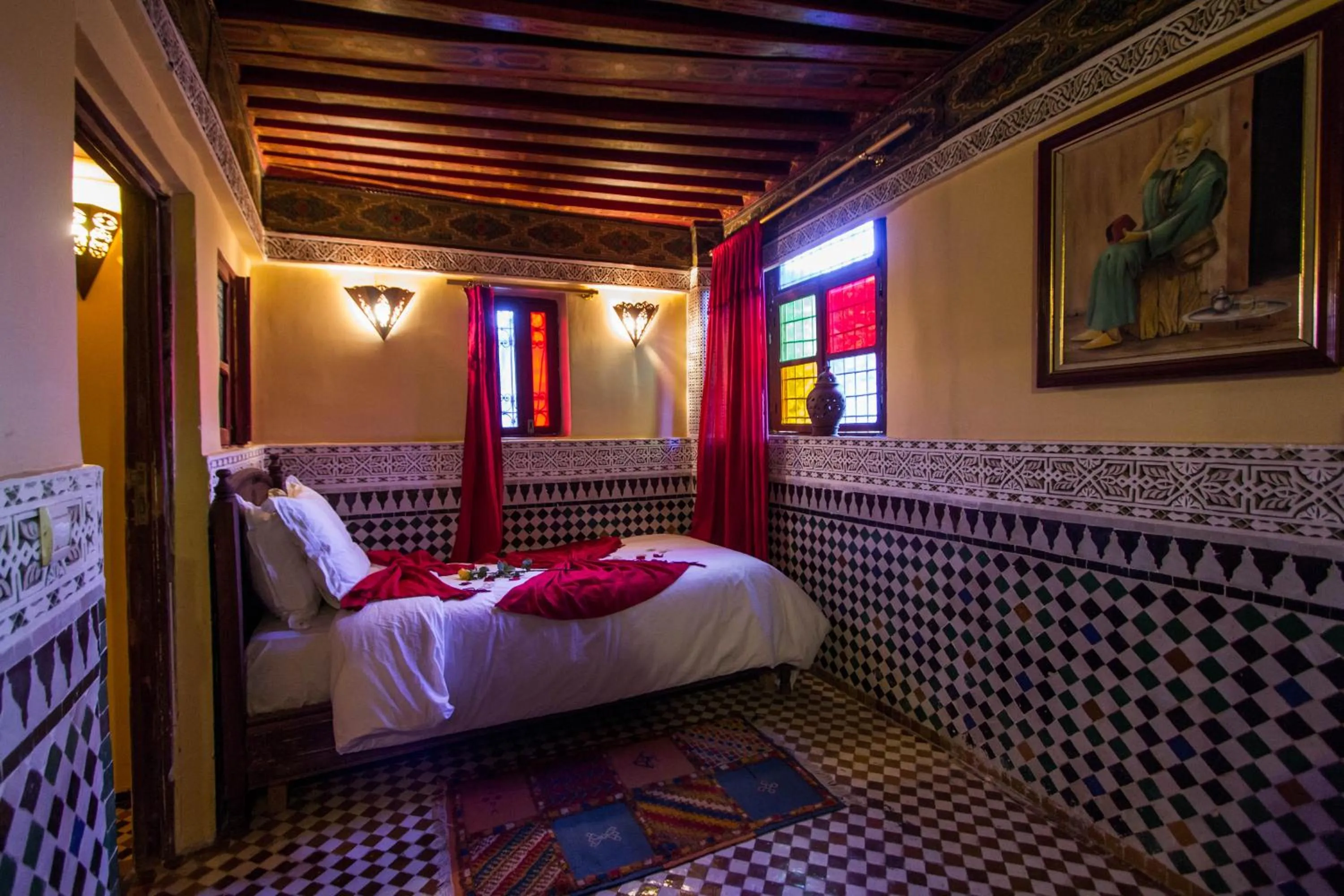 Bedroom, Bed in Riad Ibn Khaldoun