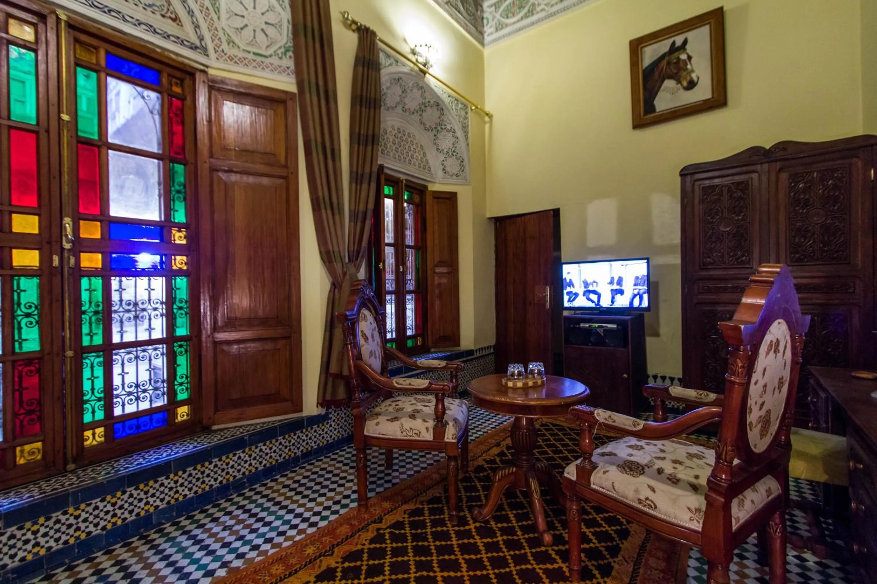 Living room in Riad Ibn Khaldoun