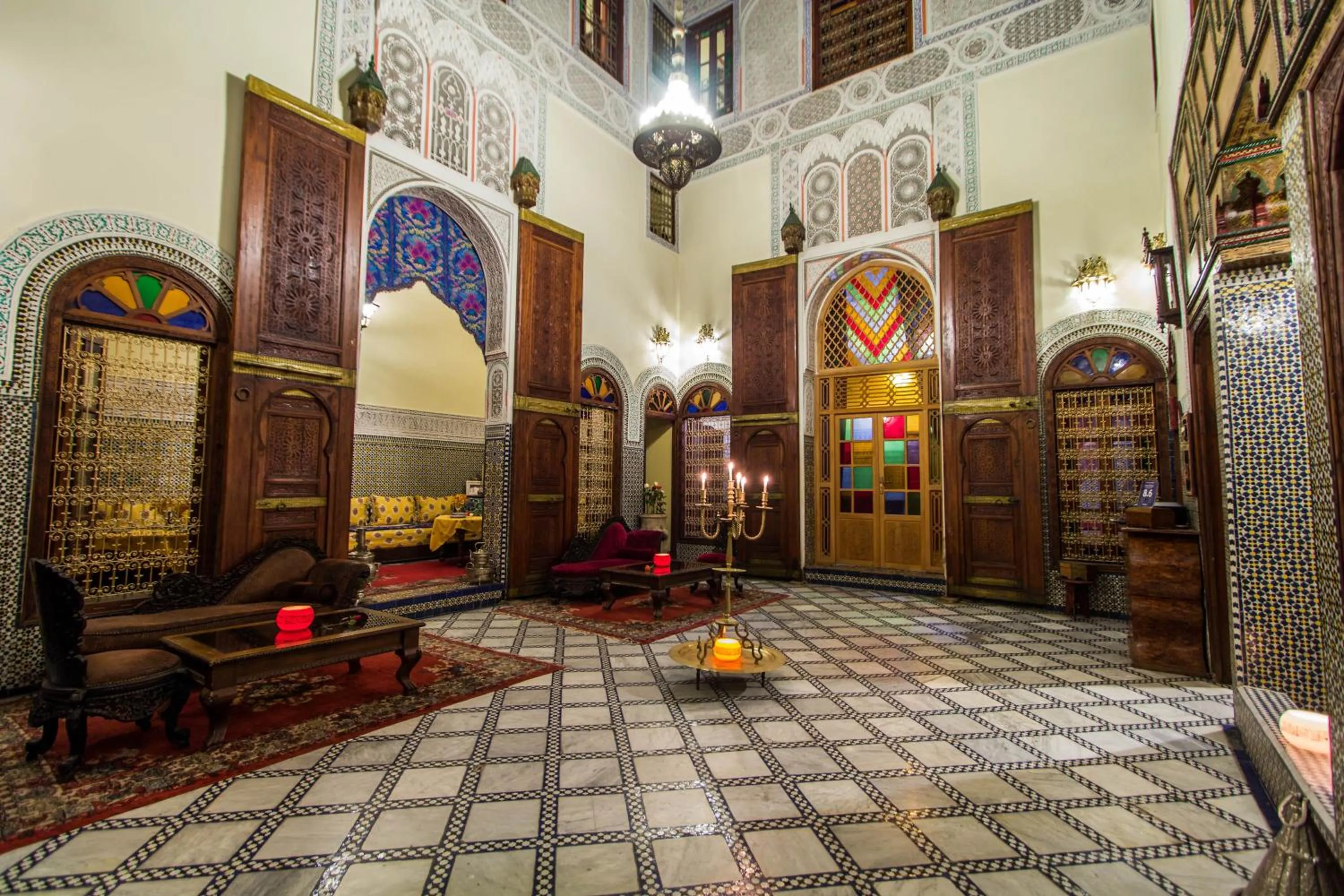Patio in Riad Ibn Khaldoun