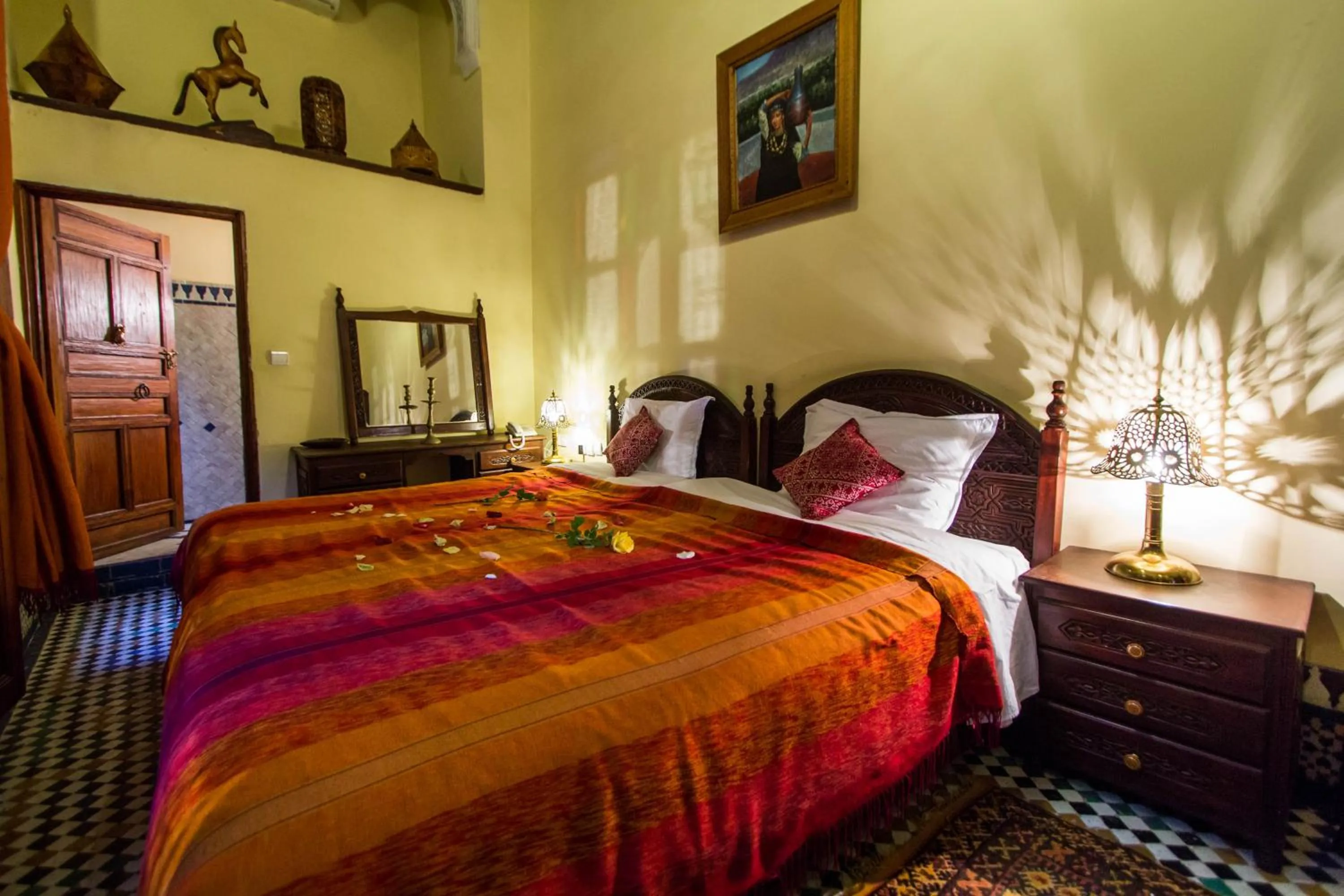 Bedroom, Bed in Riad Ibn Khaldoun