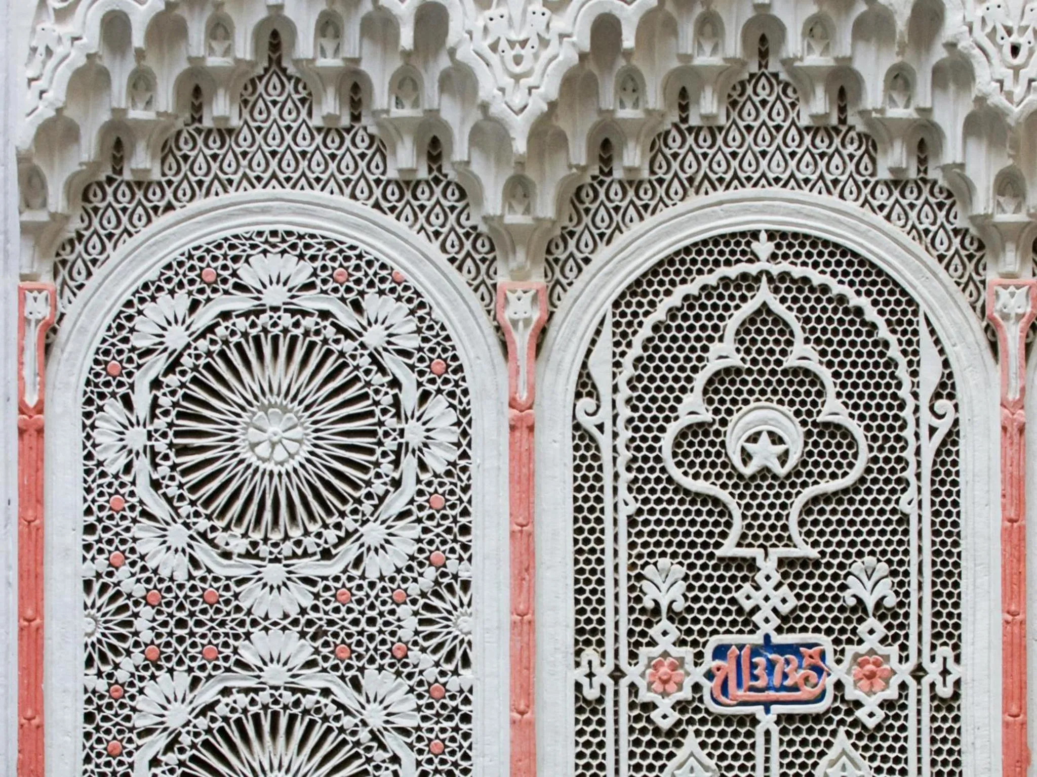 Decorative detail in Riad Ibn Khaldoun