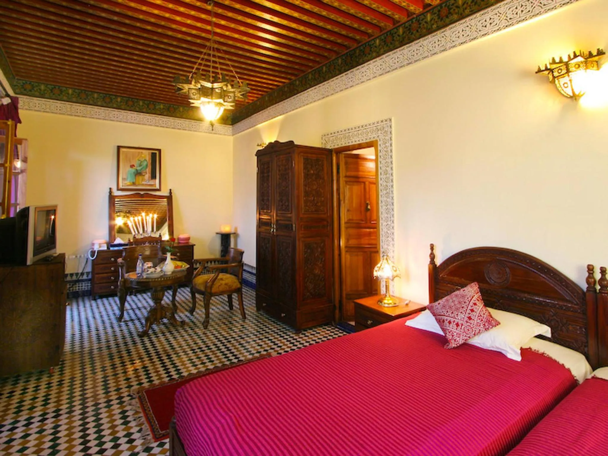 Bedroom, Bed in Riad Ibn Khaldoun