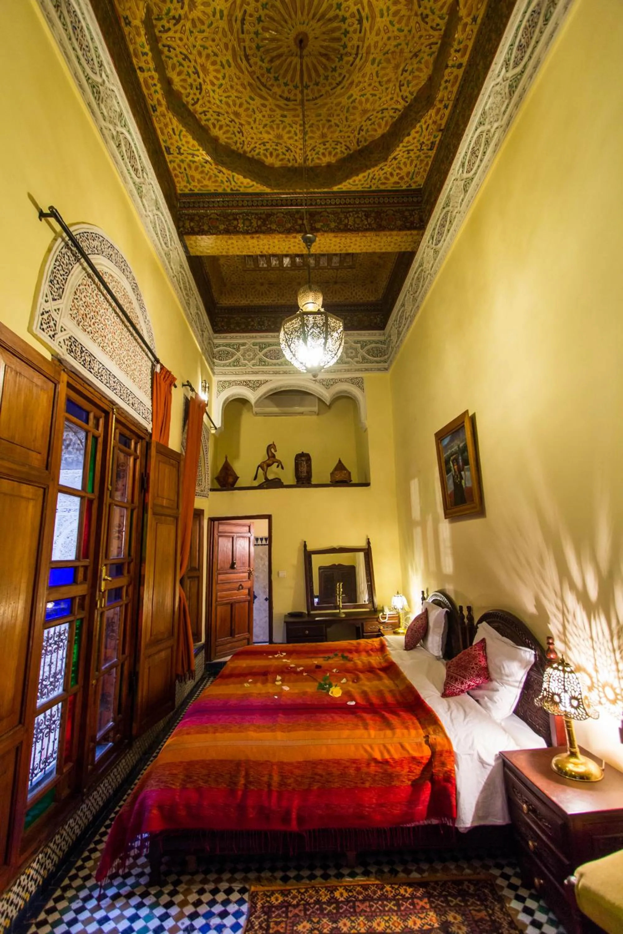 Seating area, Bed in Riad Ibn Khaldoun