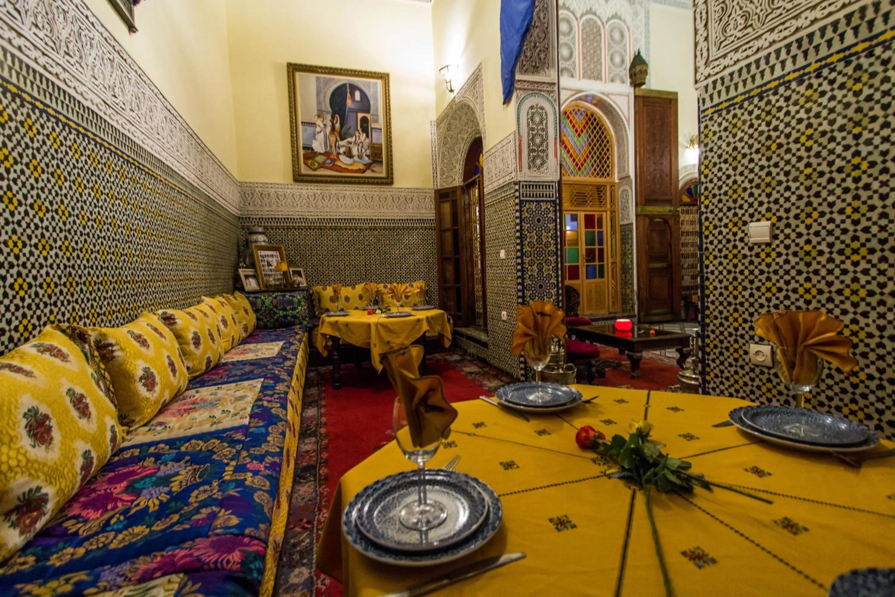 Patio in Riad Ibn Khaldoun
