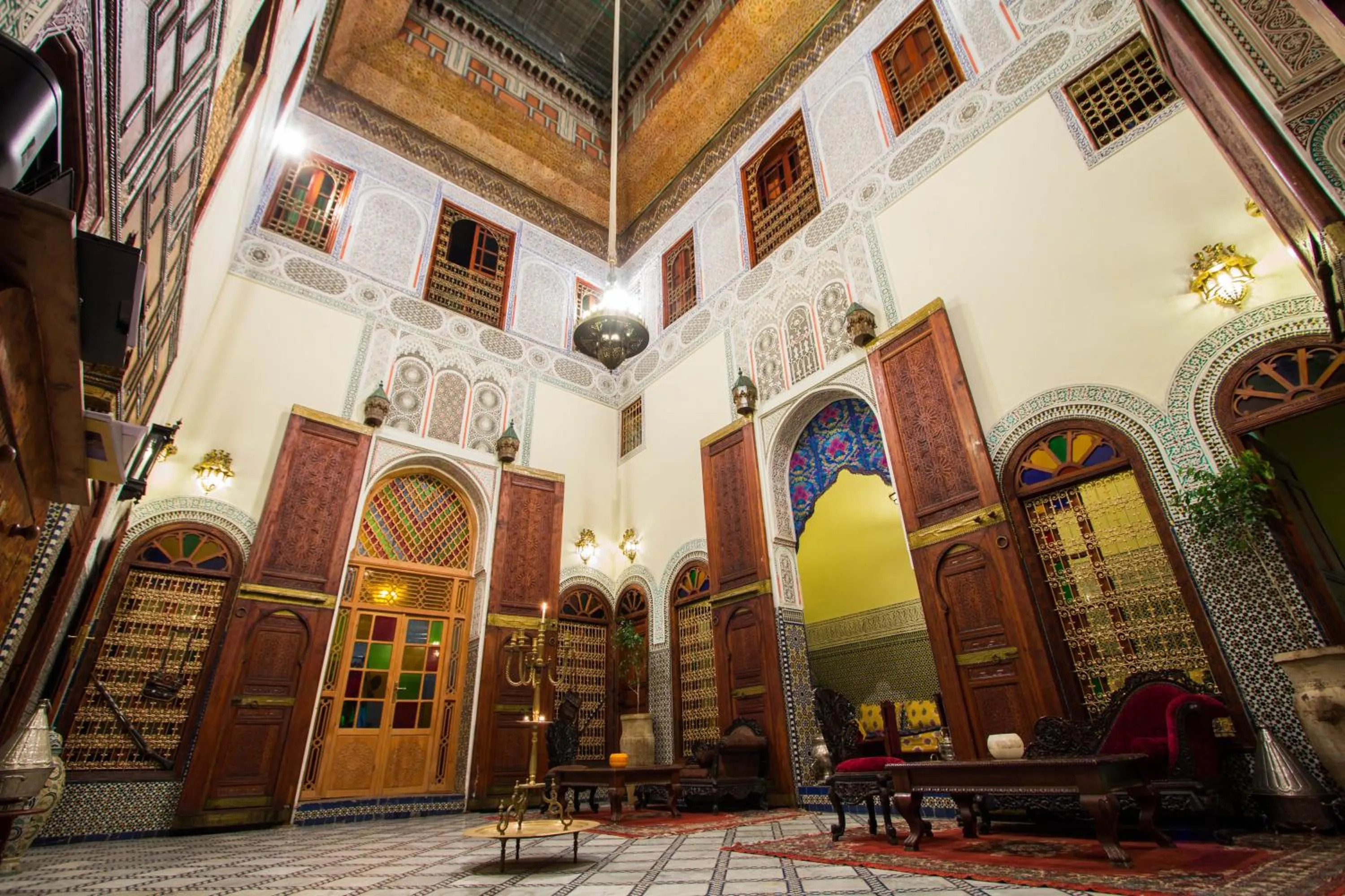 Patio in Riad Ibn Khaldoun