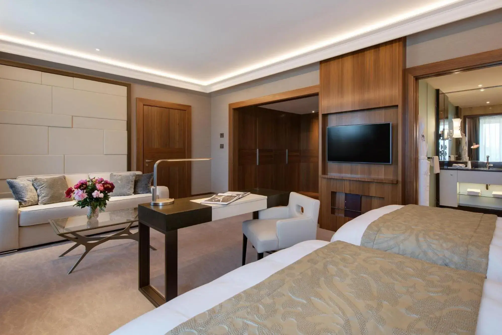 Living room, Bed in Grand Hotel Kempinski Riga Living room, Bed in Grand Hotel Kempinski Riga