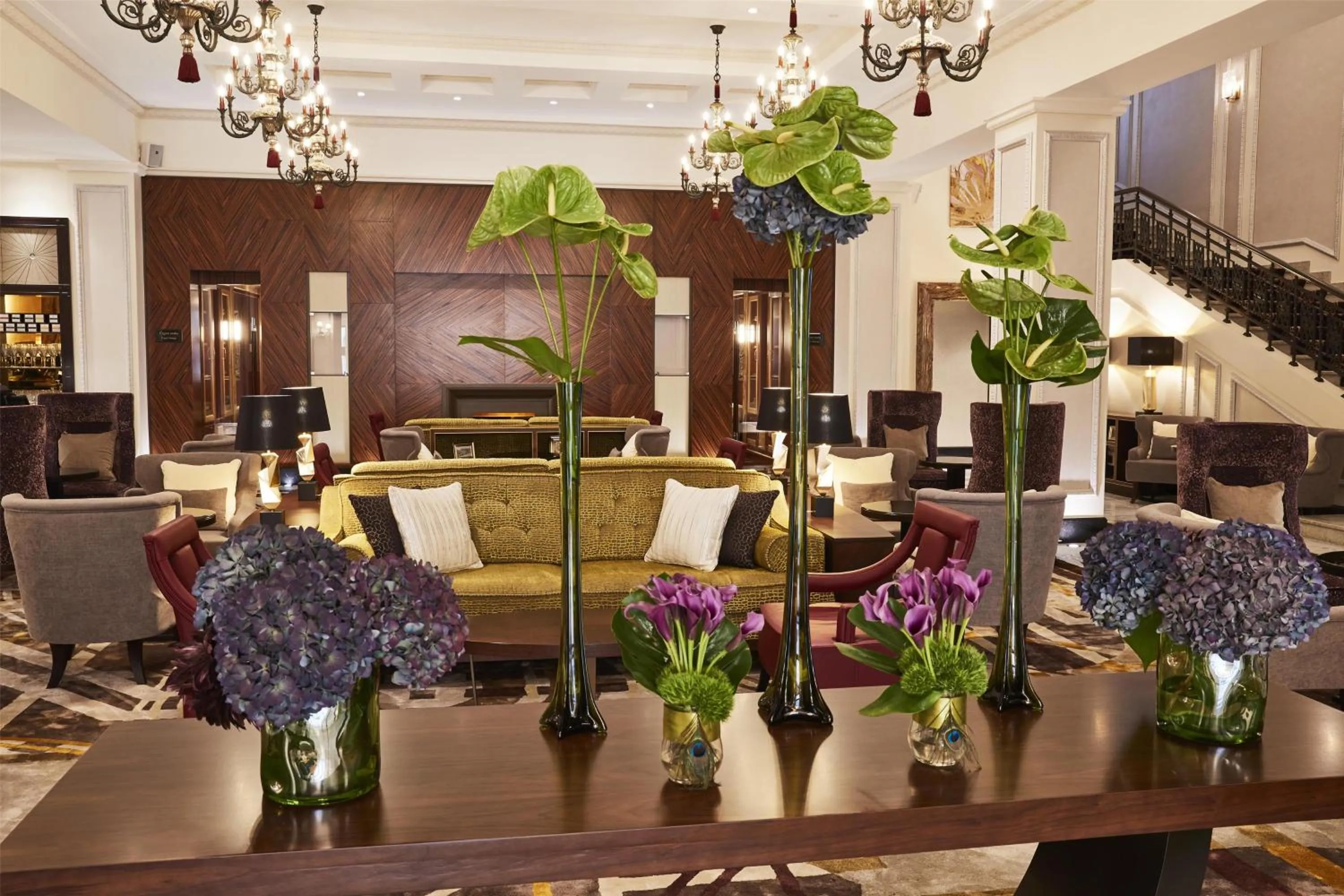 Lobby or reception in Grand Hotel Kempinski Riga