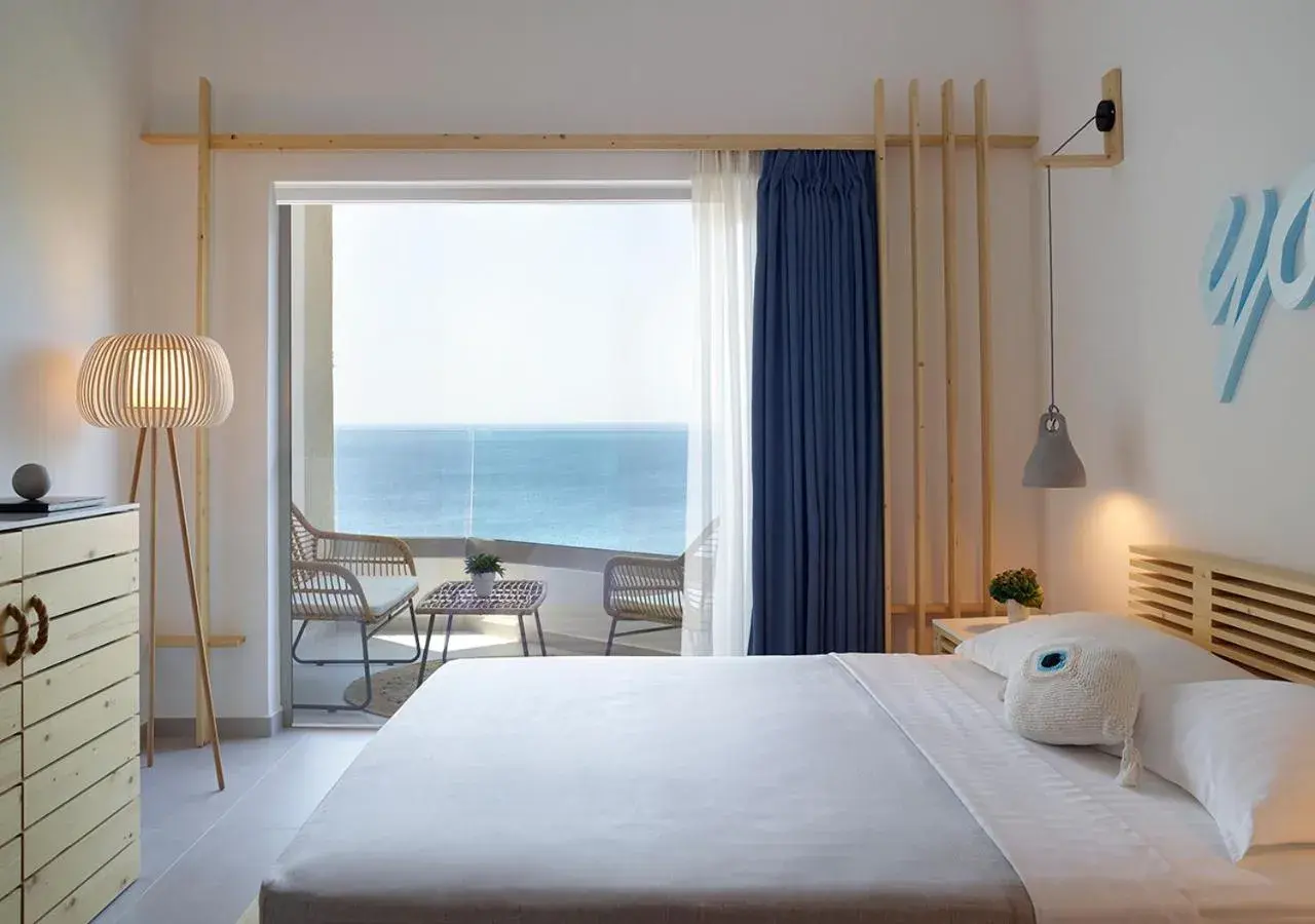 Bed in Proteas Blu Resort Bed in Proteas Blu Resort