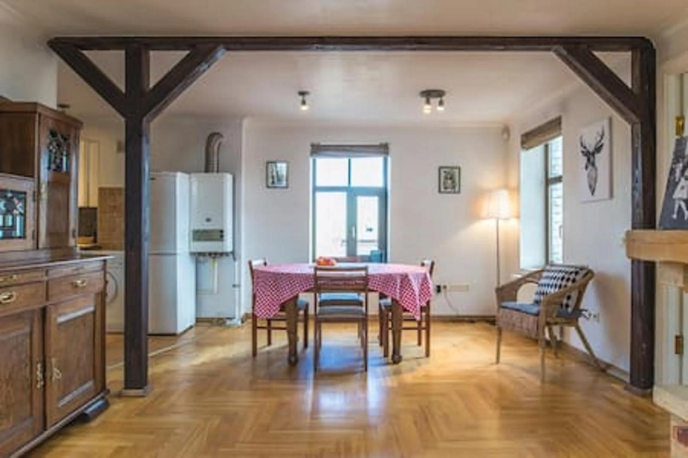 Living room in Old Riga Romantic Loft