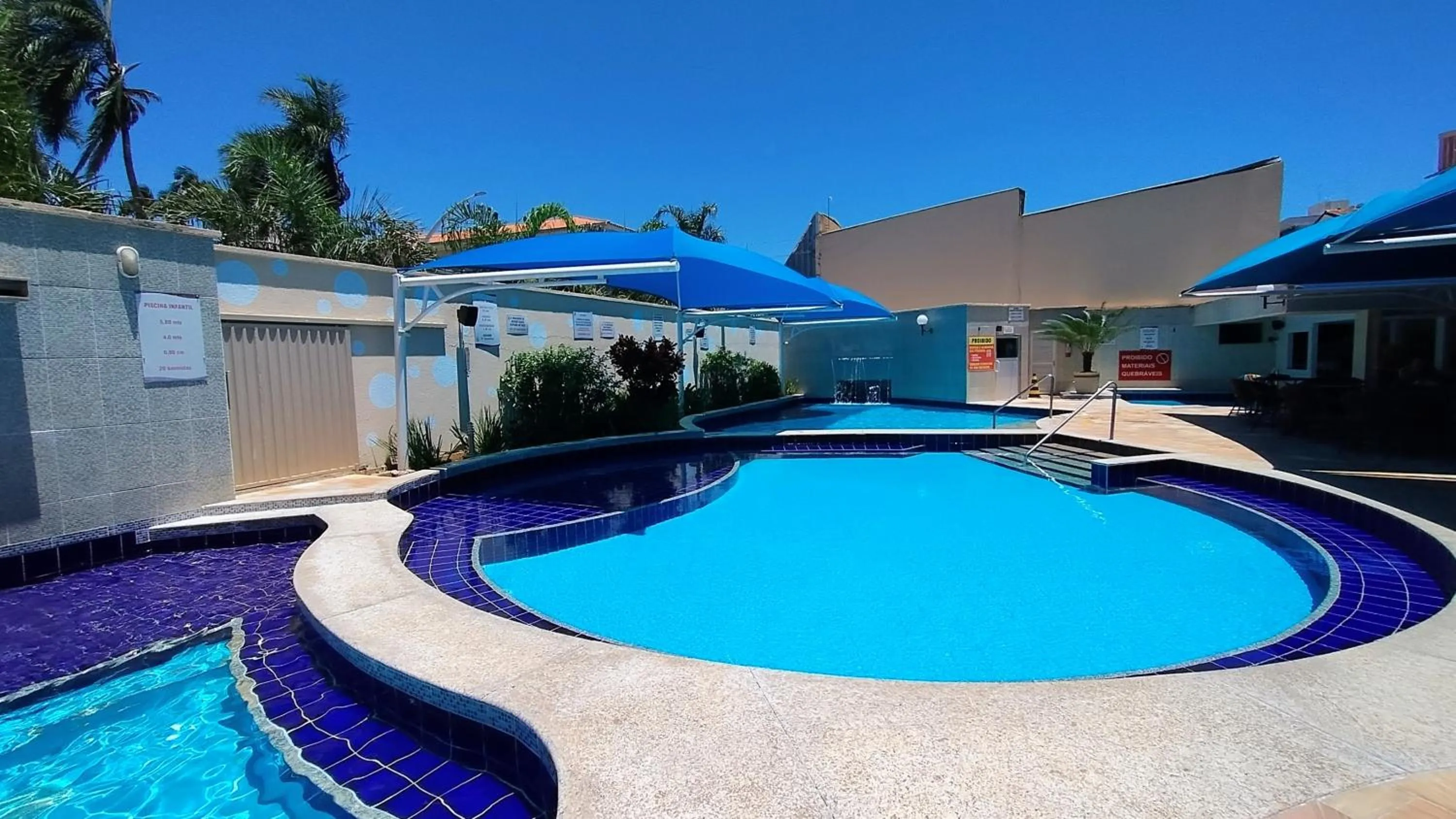 Pool view in Thermas das Caldas - Caldas Novas - ACHEI FERIAS - Com Roupa de Cama