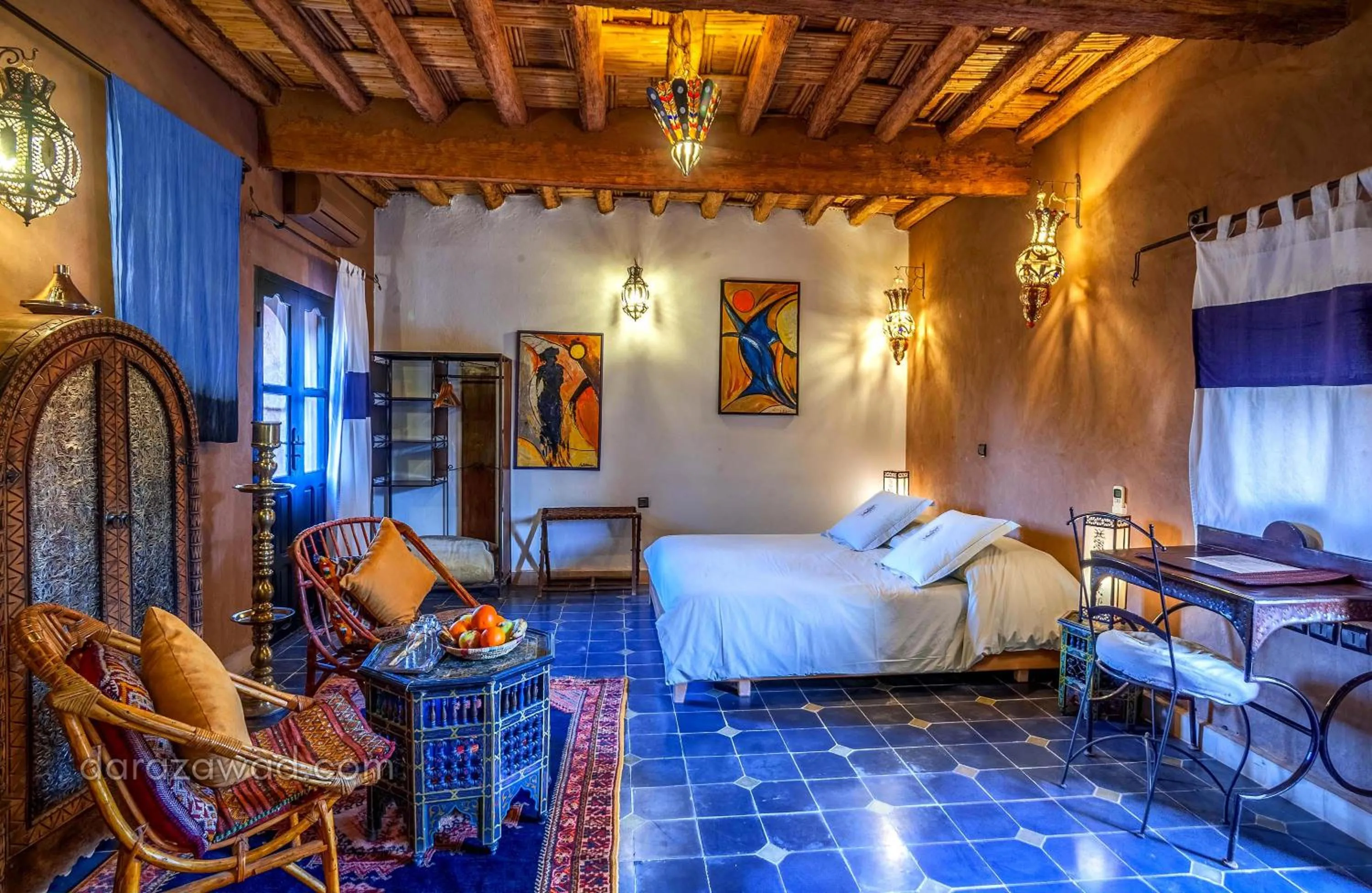 Bed in Dar Azawad Boutique Hotel - Mhamid Sahara Stay