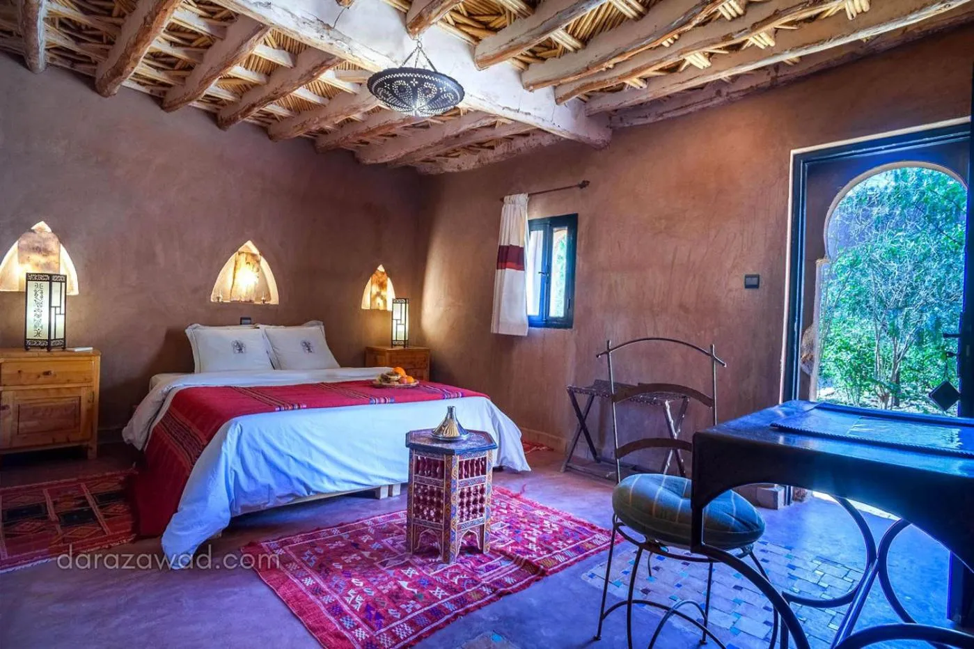 Bed in Dar Azawad Boutique Hotel - Mhamid Sahara Stay