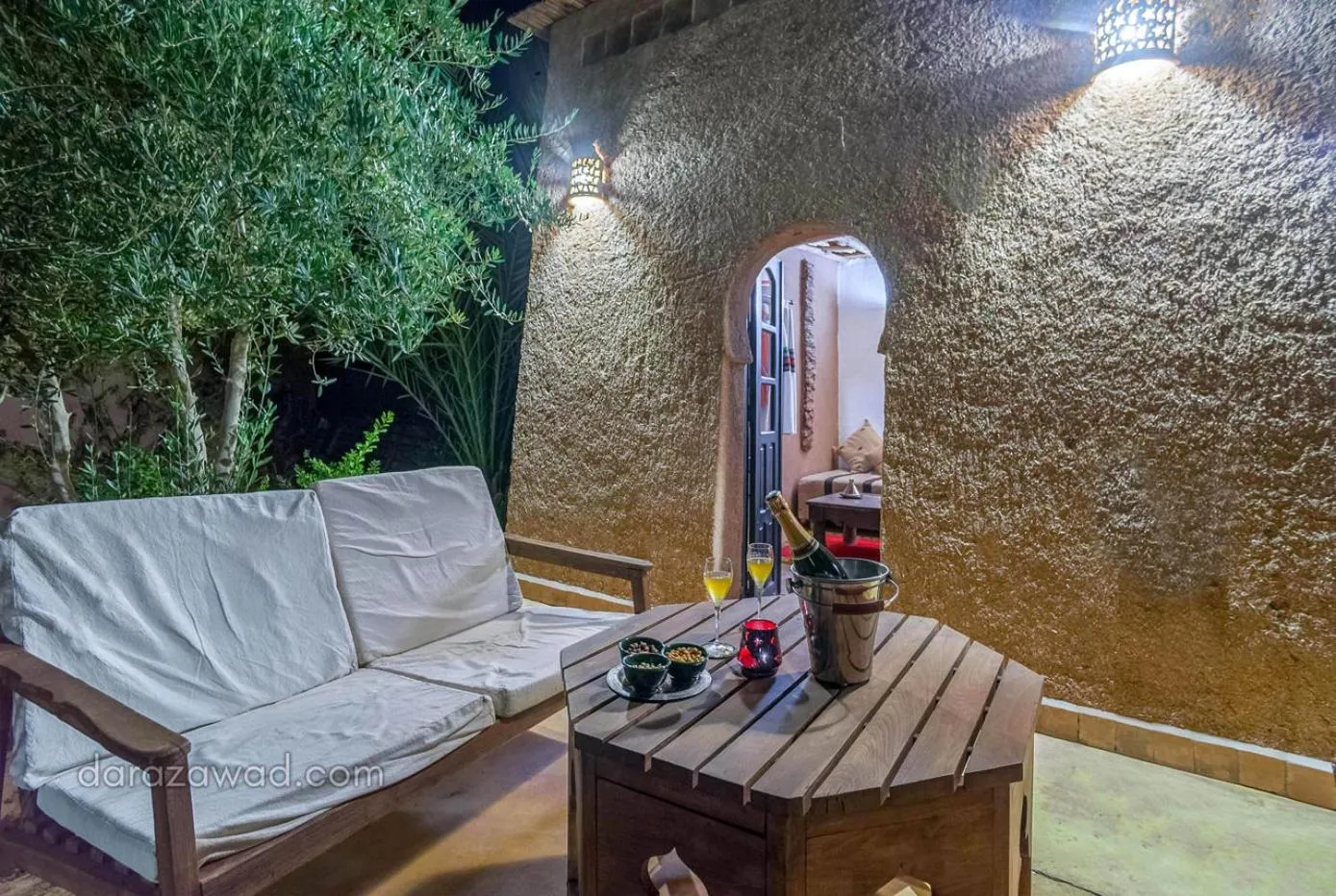 Patio in Dar Azawad Boutique Hotel - Mhamid Sahara Stay
