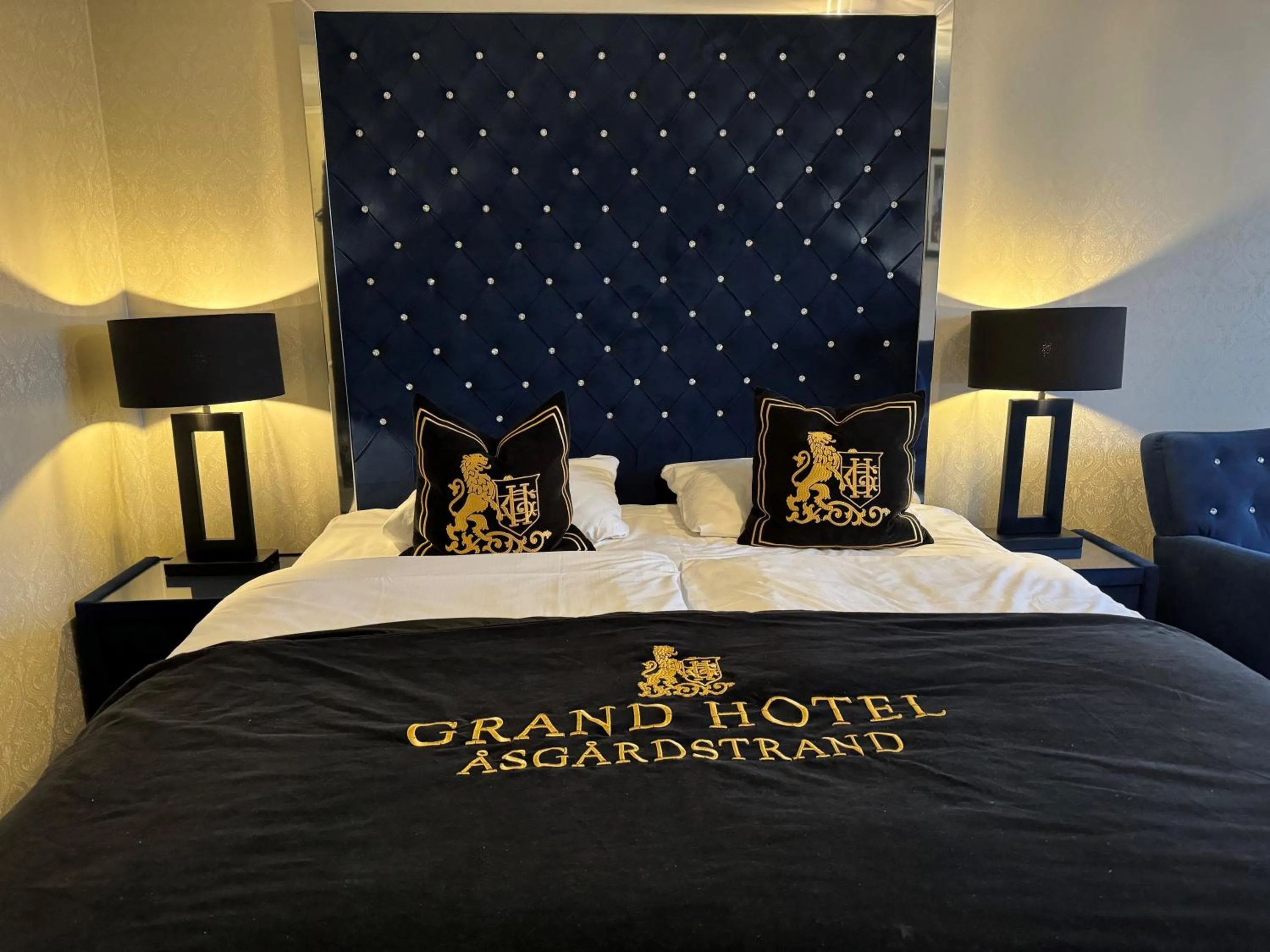 Bed in Grand Hotel Åsgårdstrand - Unike Hoteller