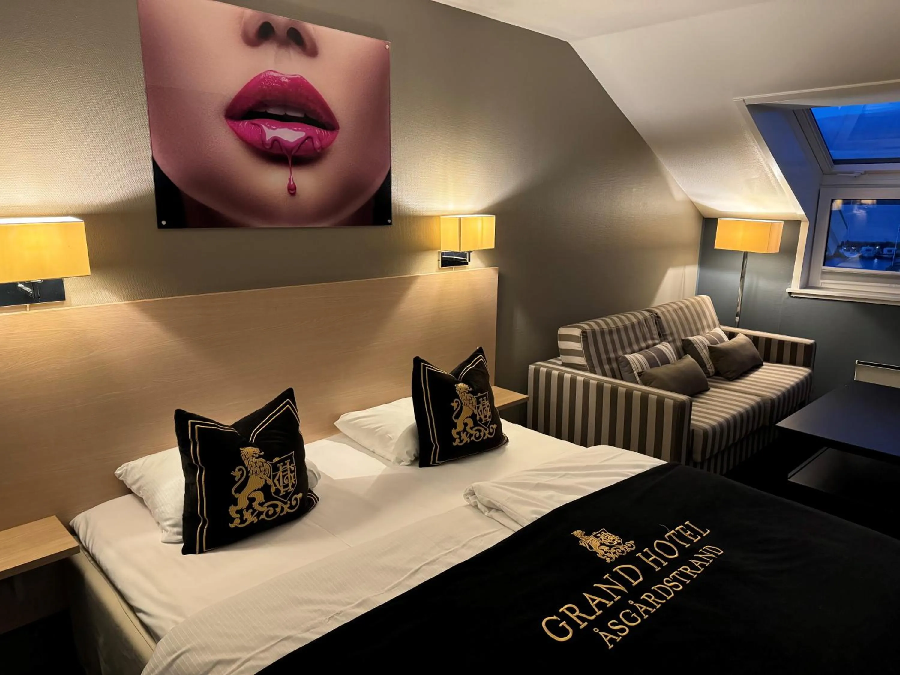 Bed in Grand Hotel Åsgårdstrand - Unike Hoteller