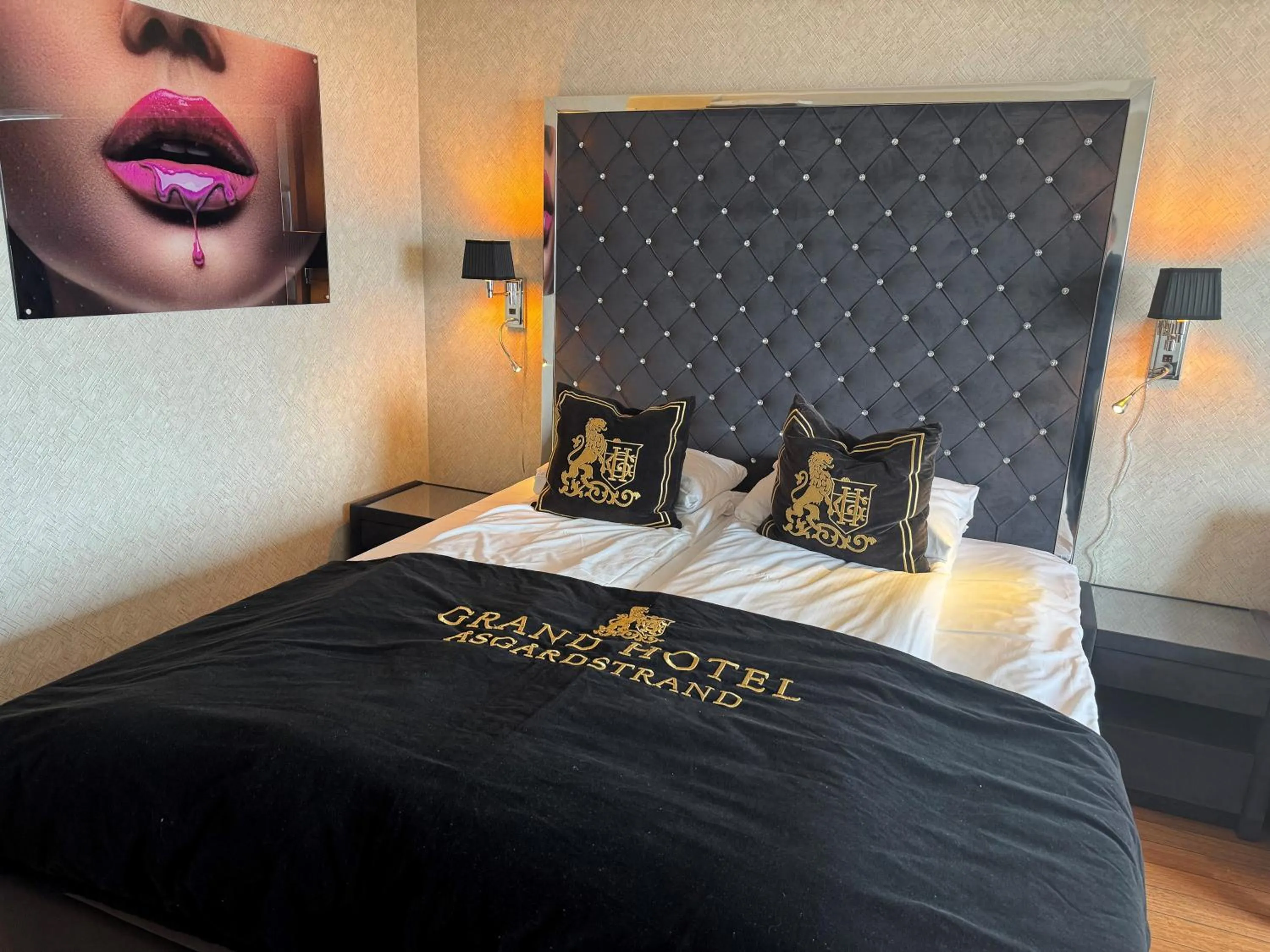 Bed in Grand Hotel Åsgårdstrand - Unike Hoteller