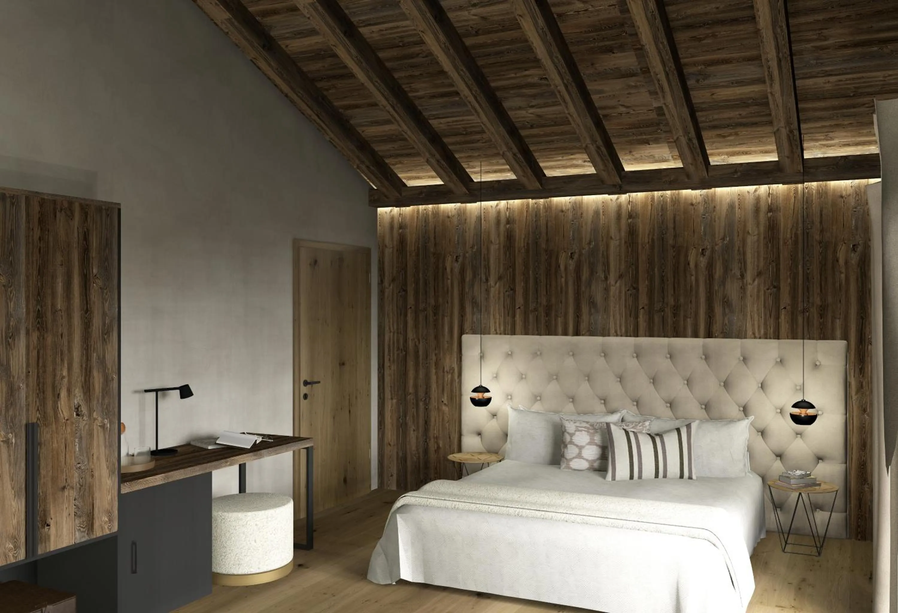 Bed in Paradise Lodge