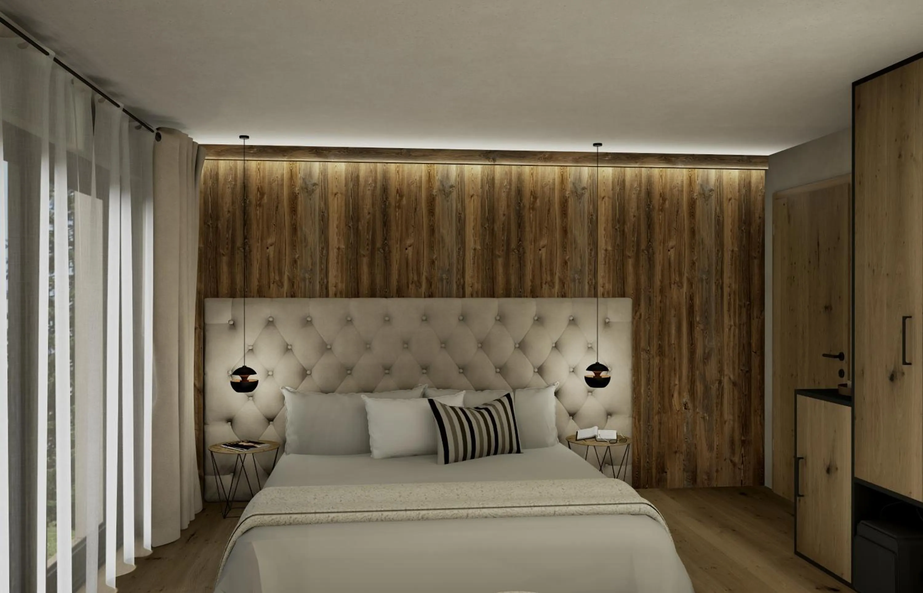 Bed in Paradise Lodge