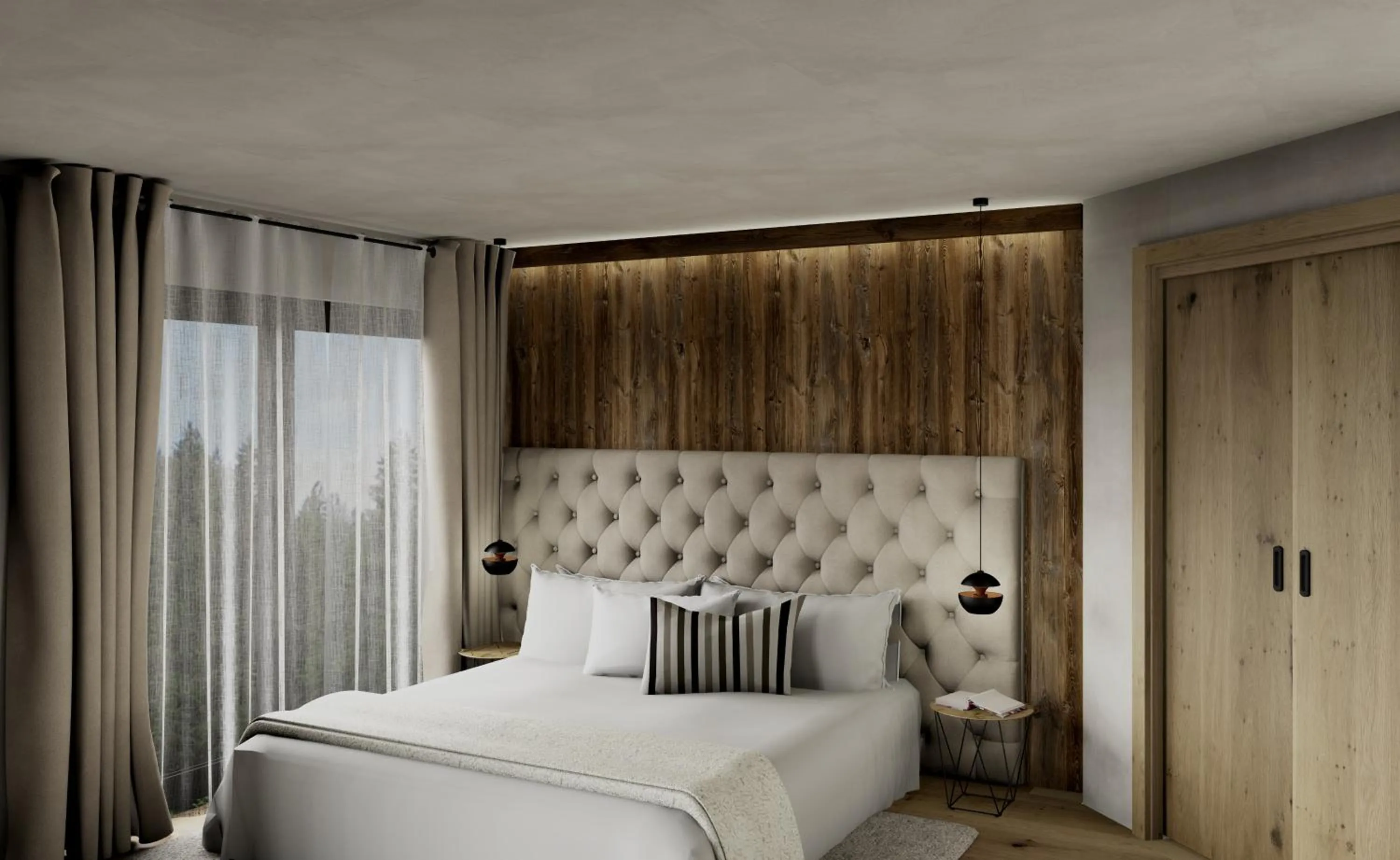 Bed in Paradise Lodge