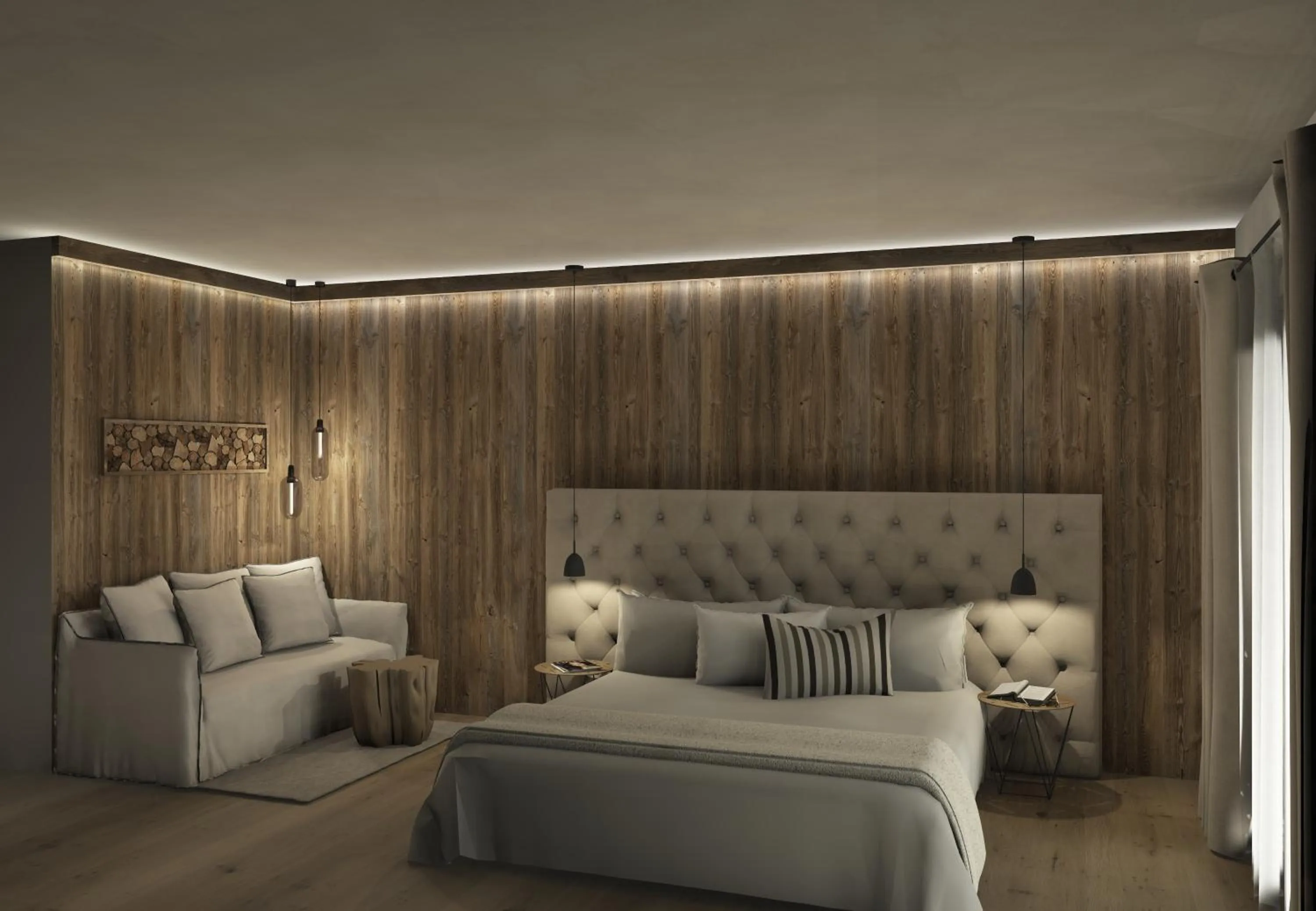 Bed in Paradise Lodge