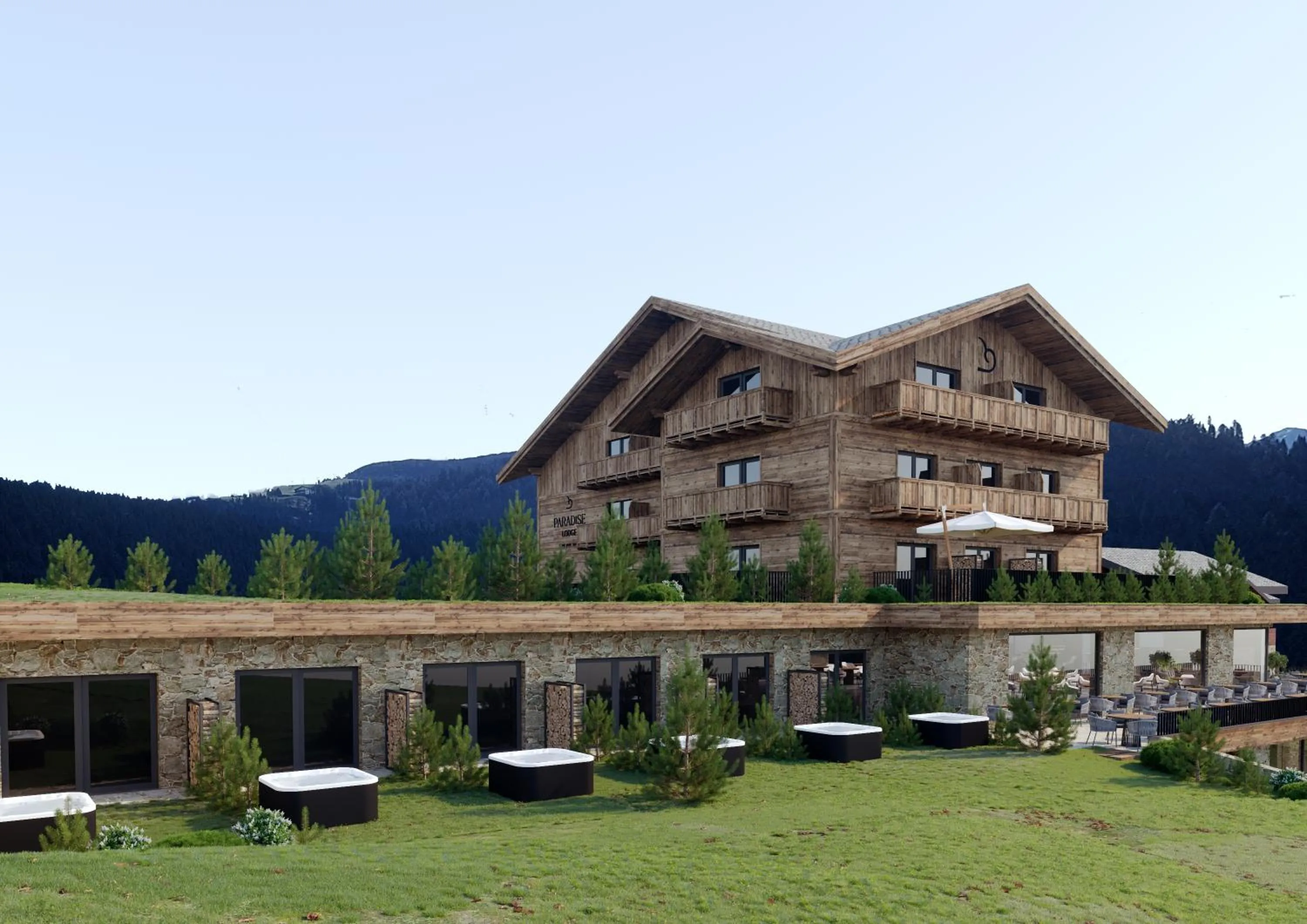 Property building in Paradise Lodge