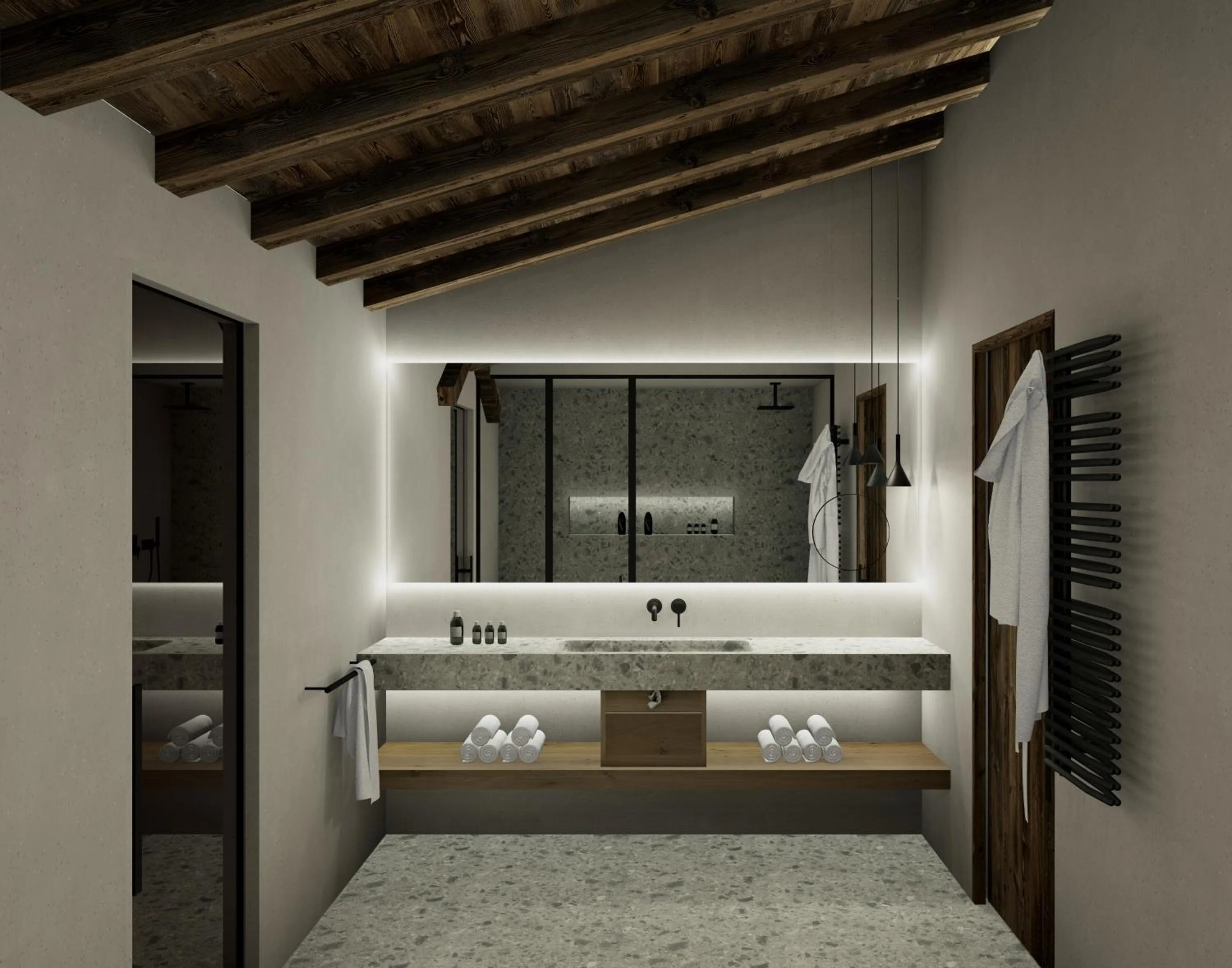 Shower in Paradise Lodge