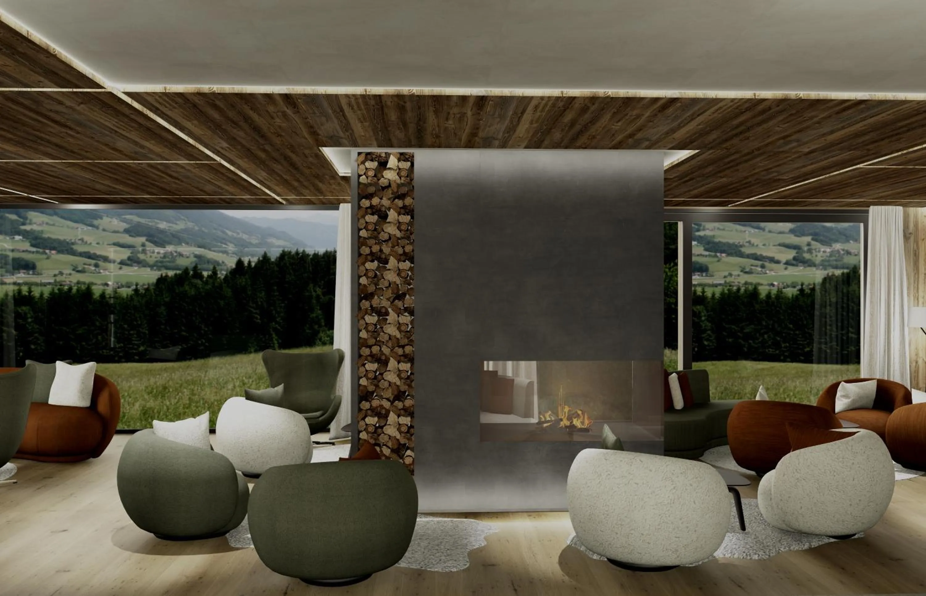 Natural landscape in Paradise Lodge