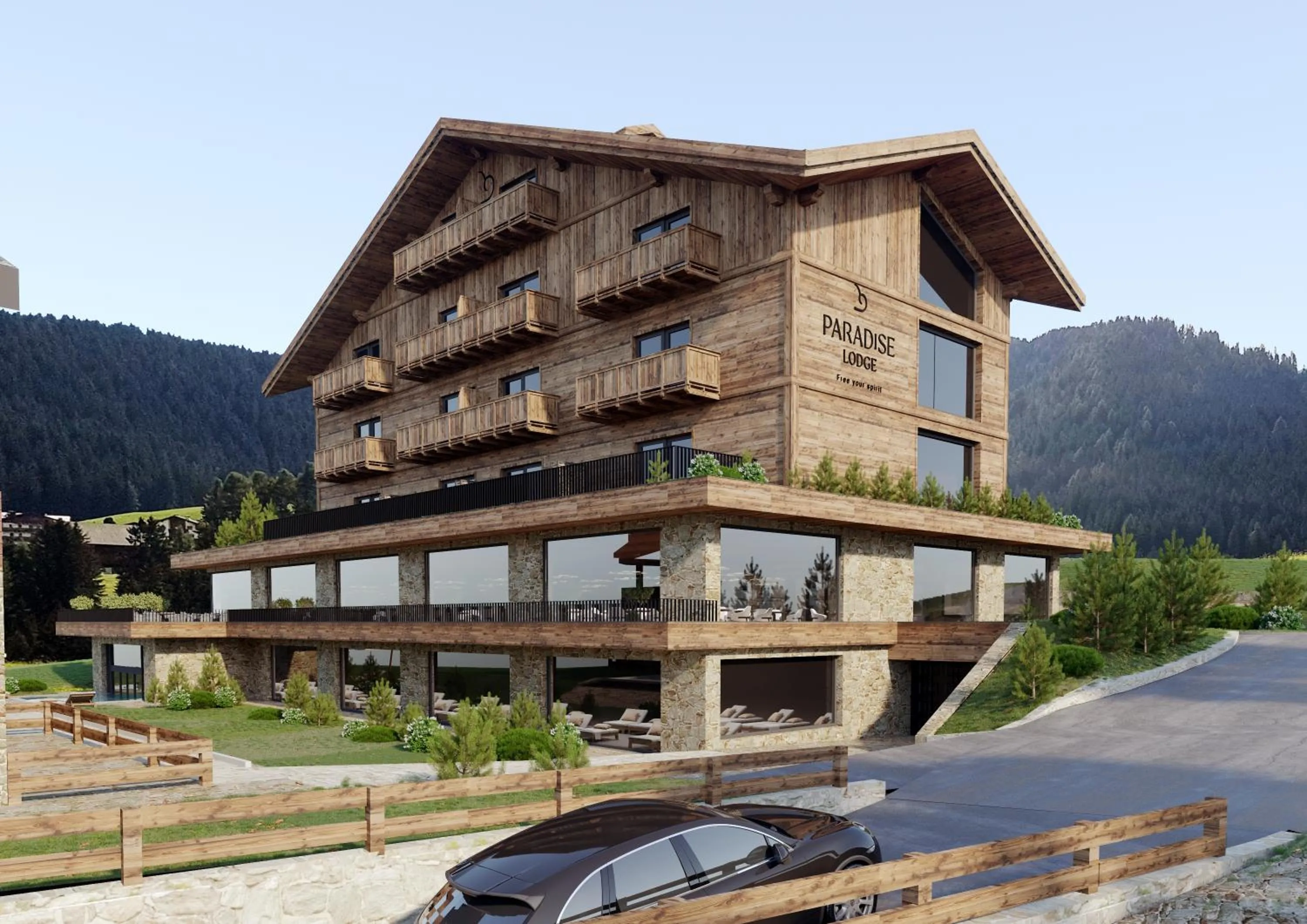 Property building in Paradise Lodge