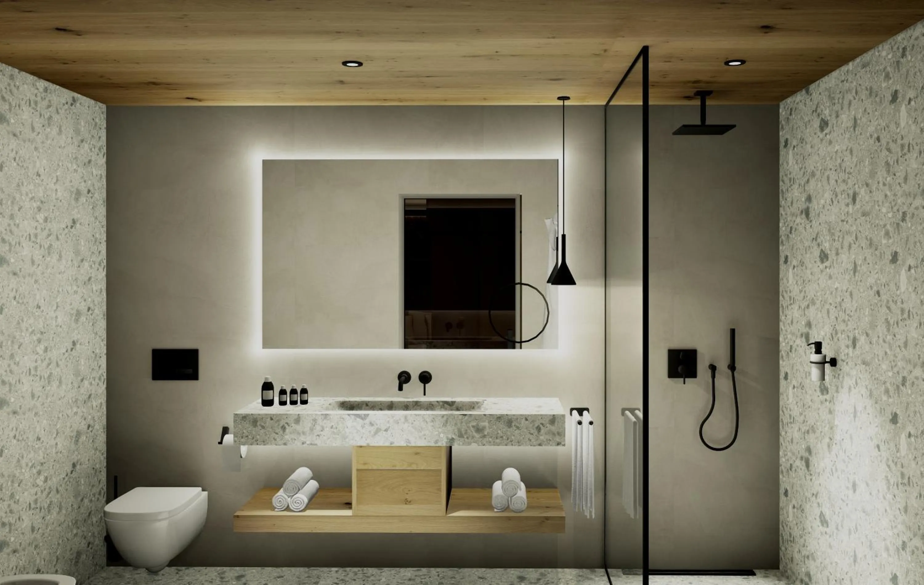 Shower in Paradise Lodge