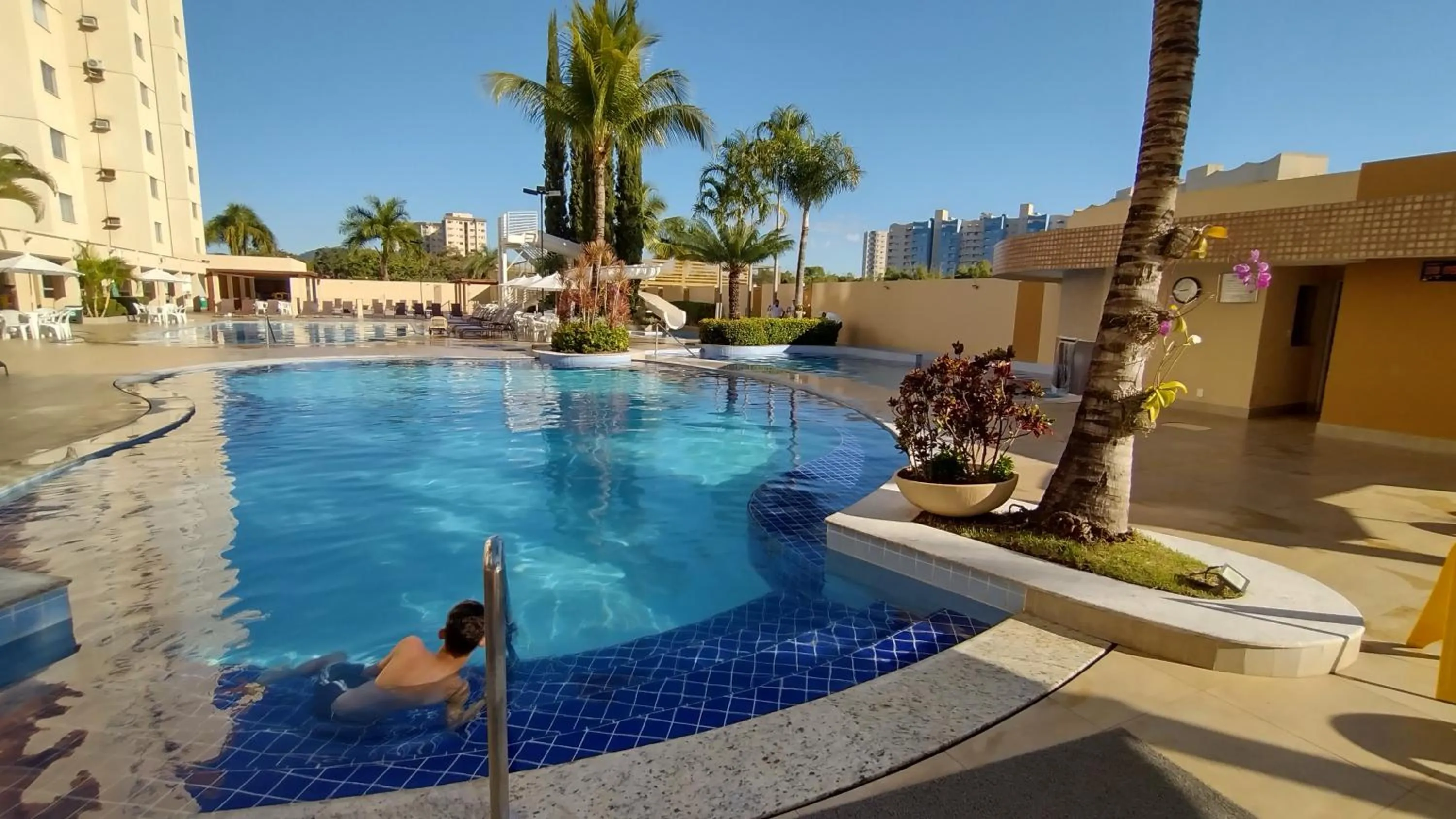 Swimming pool in Prive das Thermas II Caldas Novas - ACHEI FERIAS - Com Roupa de Cama